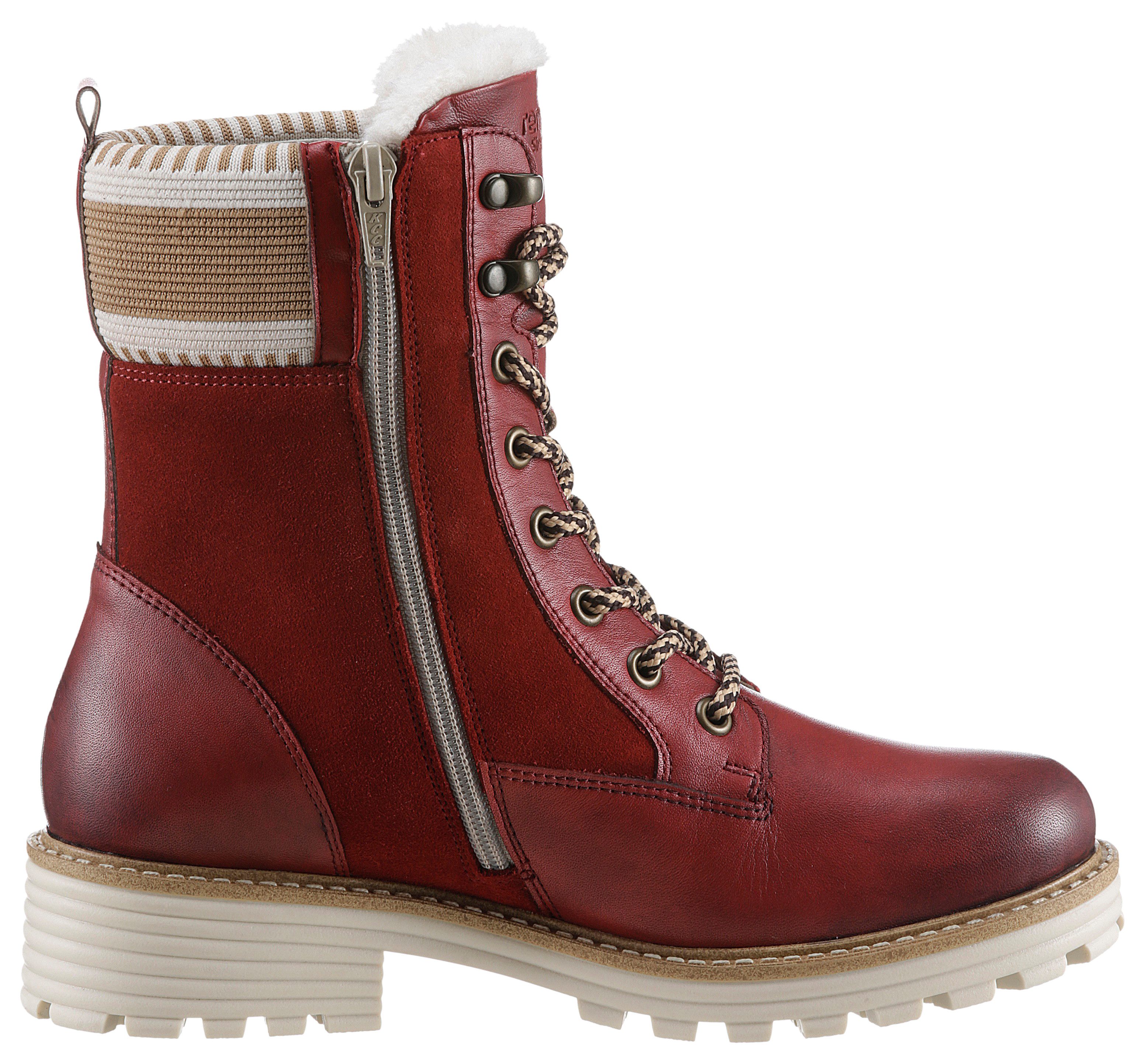 Remonte Winterlaarzen Elisabeth Hurley-Collection , veterschoenen, veterschoenen met waterafstotende tex-membraan