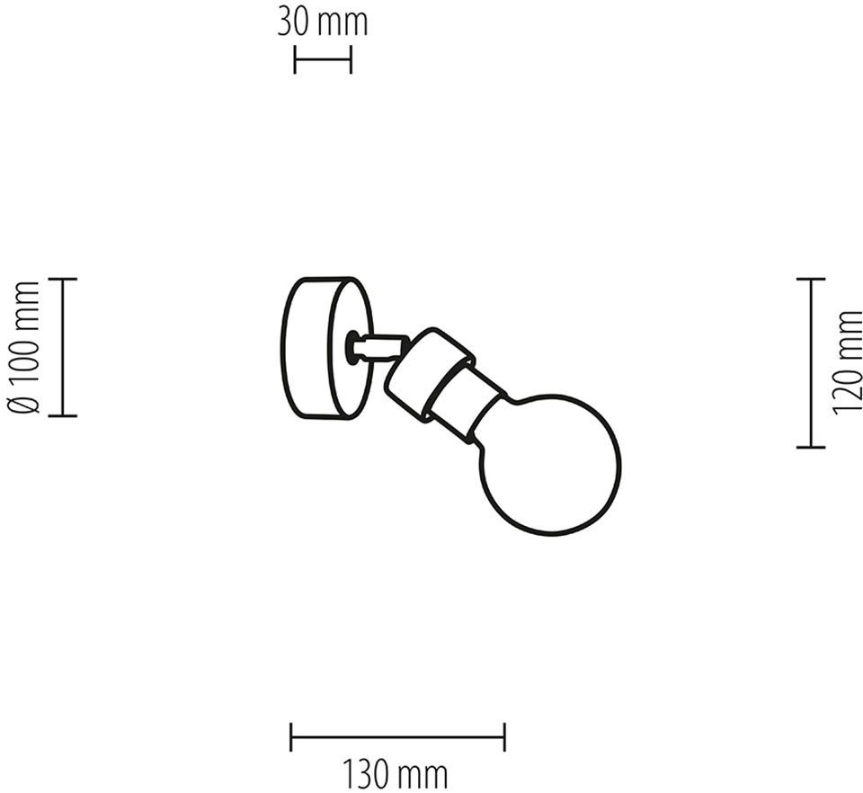 BRITOP LIGHTING Wandlamp MARJOLAINE Beweegbare spots, van eikenhout, FSC®-certificaat (1 stuk)