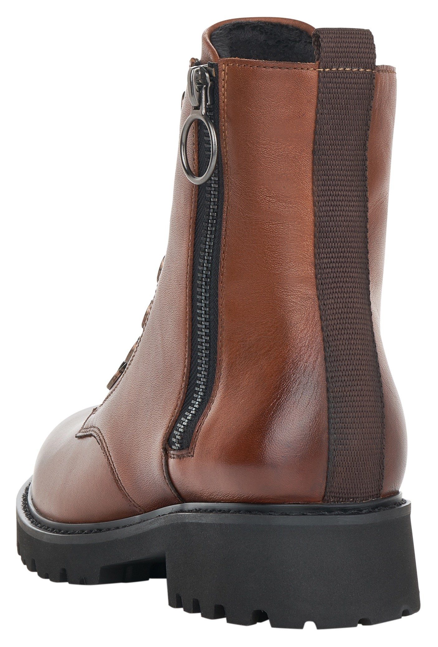 Remonte Veterlaarsjes blokhak, laarsjes, veterschoenen, flats in used look