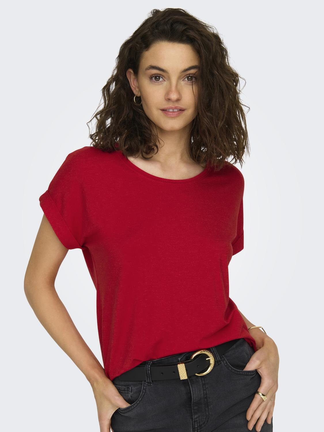 Only T-shirt ONLMOSTER S S O-NECK TOP NOOS JRS