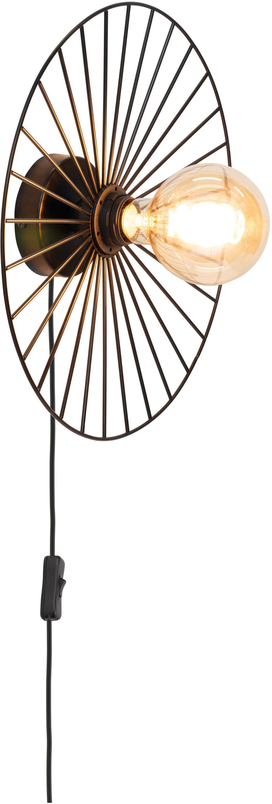 BRITOP LIGHTING Wandlamp ANTONELLA Decoratieve lamp van metaal, bijpassende LM E27 / excl., made in Europe (1 stuk)