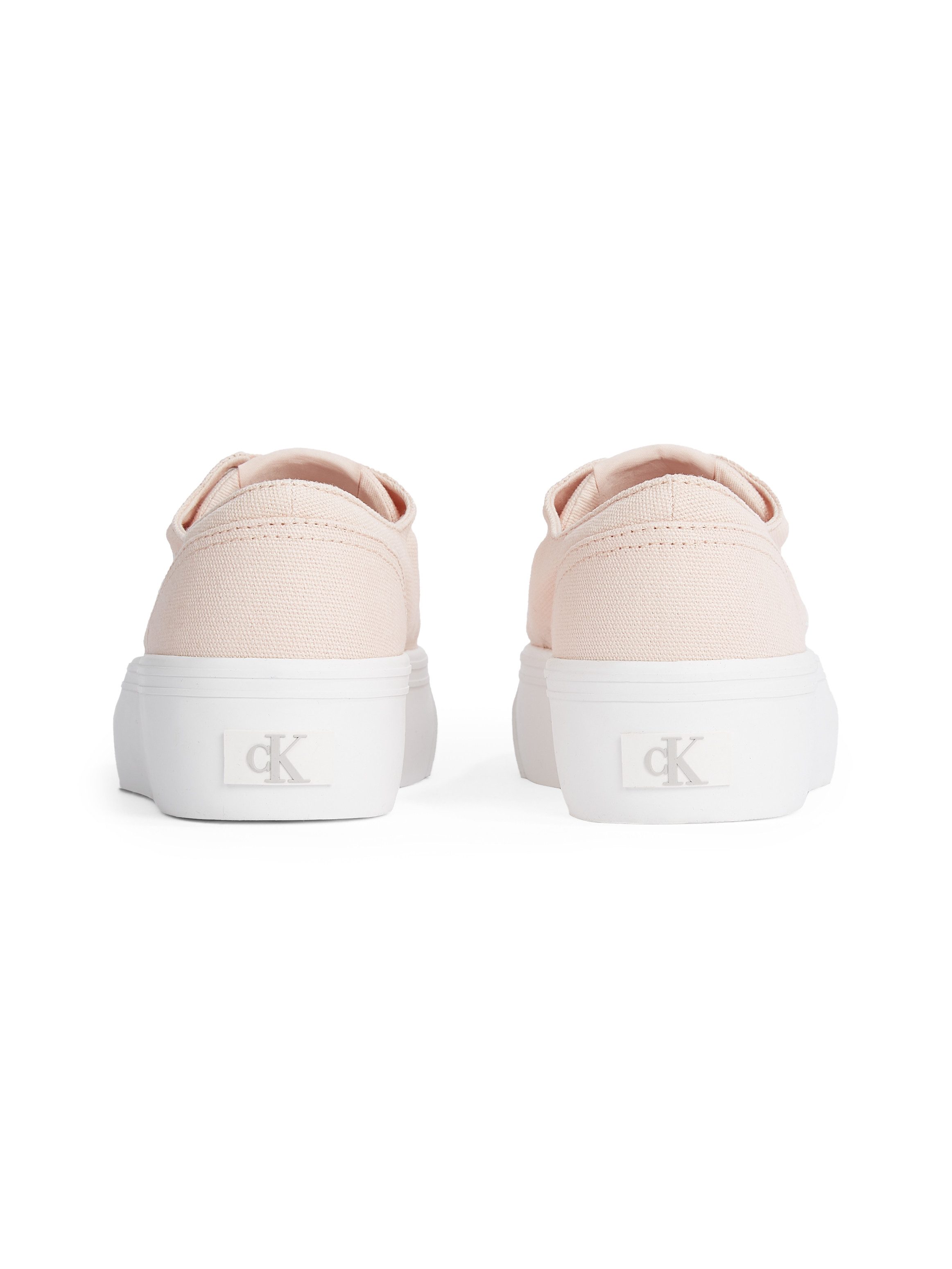 Calvin Klein Plateausneakers VULC FLATFORM LOW CV MG veterschoenen, vrijetijdsschoen, lage schoen met zijlogo