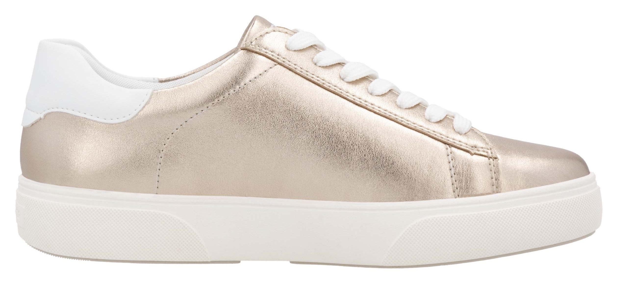 Remonte Plateausneakers , veterschoen, vrijetijdsschoen, lage schoen met contrastafwerking