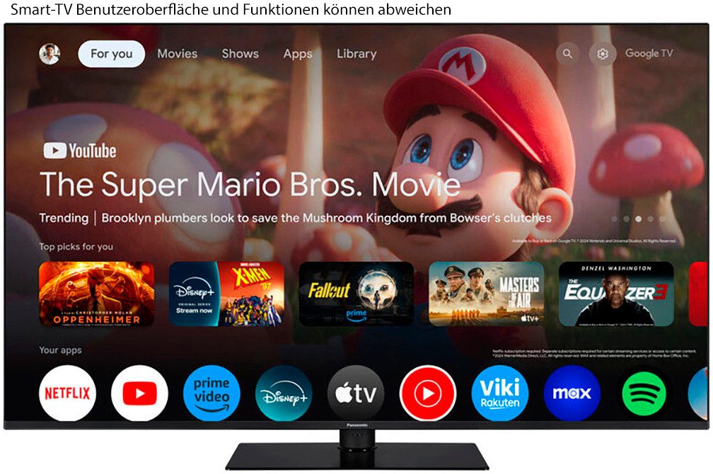 Panasonic Led-TV TN-55W70AEZ, 139 cm / 55", 4K Ultra HD, Google TV - Smart TV