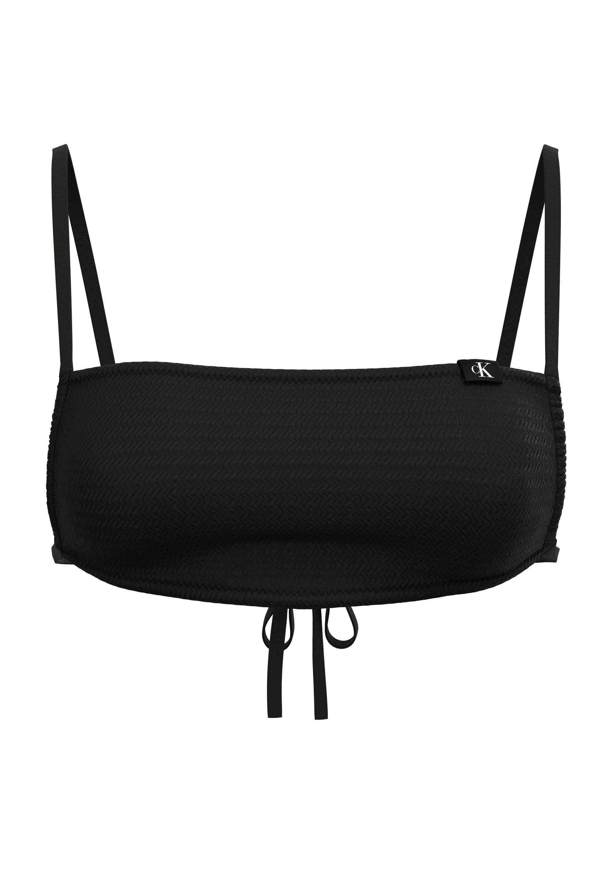 Calvin Klein Swimwear Bandeau-bikinitop Bralette in een effen look