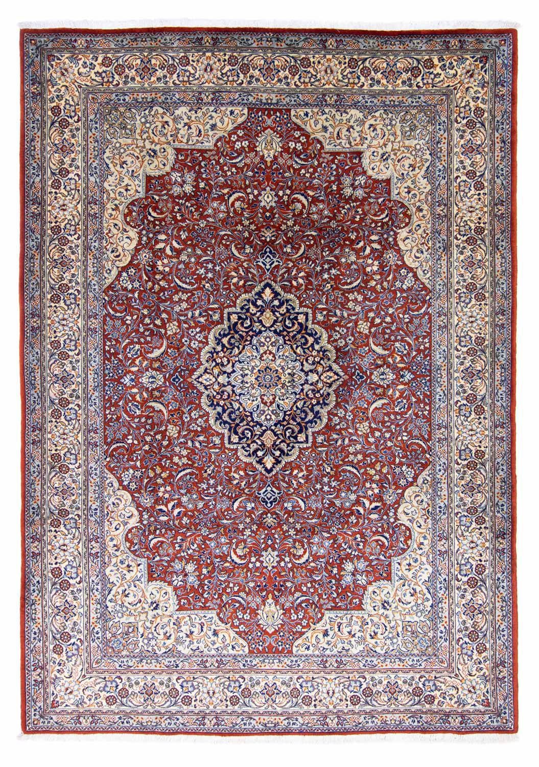 morgenland Wollen kleed Lilian Medaillon Rosso 315 x 215 cm Uniek exemplaar met certificaat