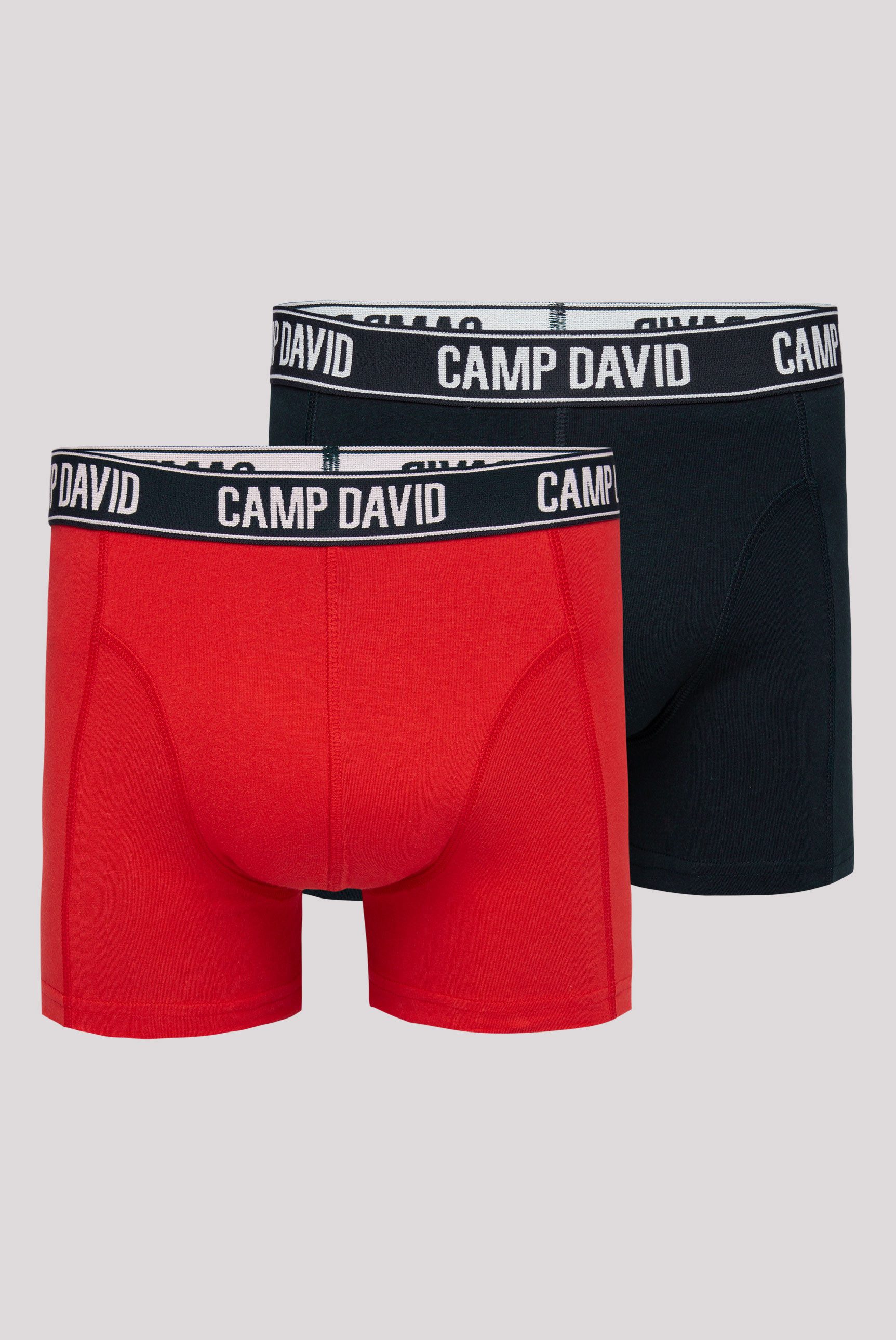 CAMP DAVID Boxershort in 2-pack met logo-band (set, 2 stuks)