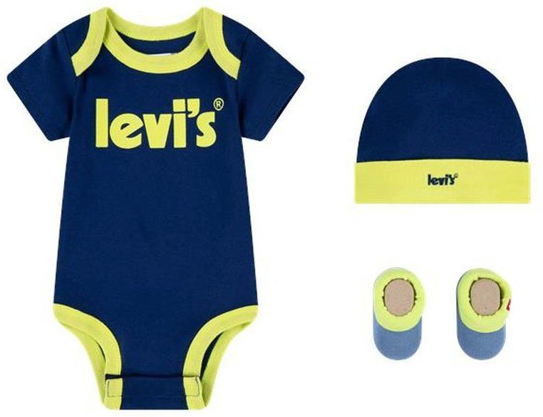 Levi's Kidswear Body met korte mouwen Newborn-cadeauset Uniseks (set, 3-delig)