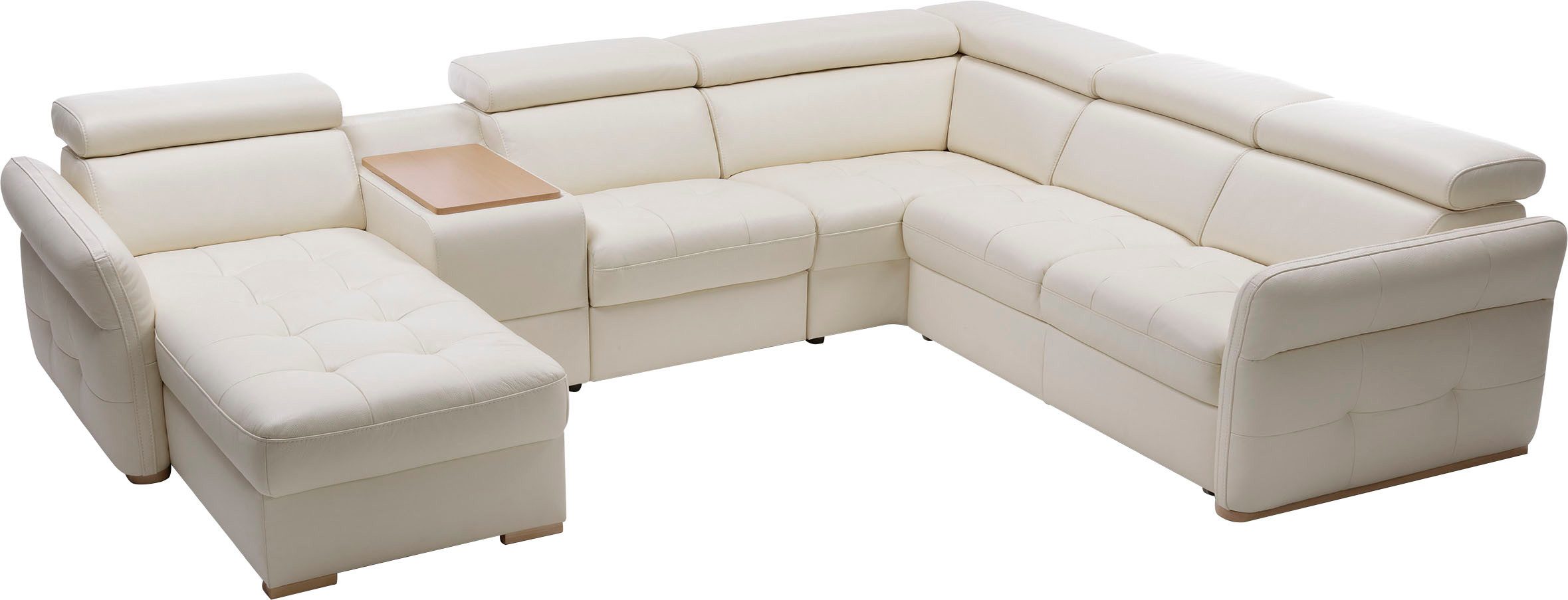 exxpo - sofa fashion Zithoek Massimo, familiebank met veel ruimte, leren bekleding, comfortabel, prettig