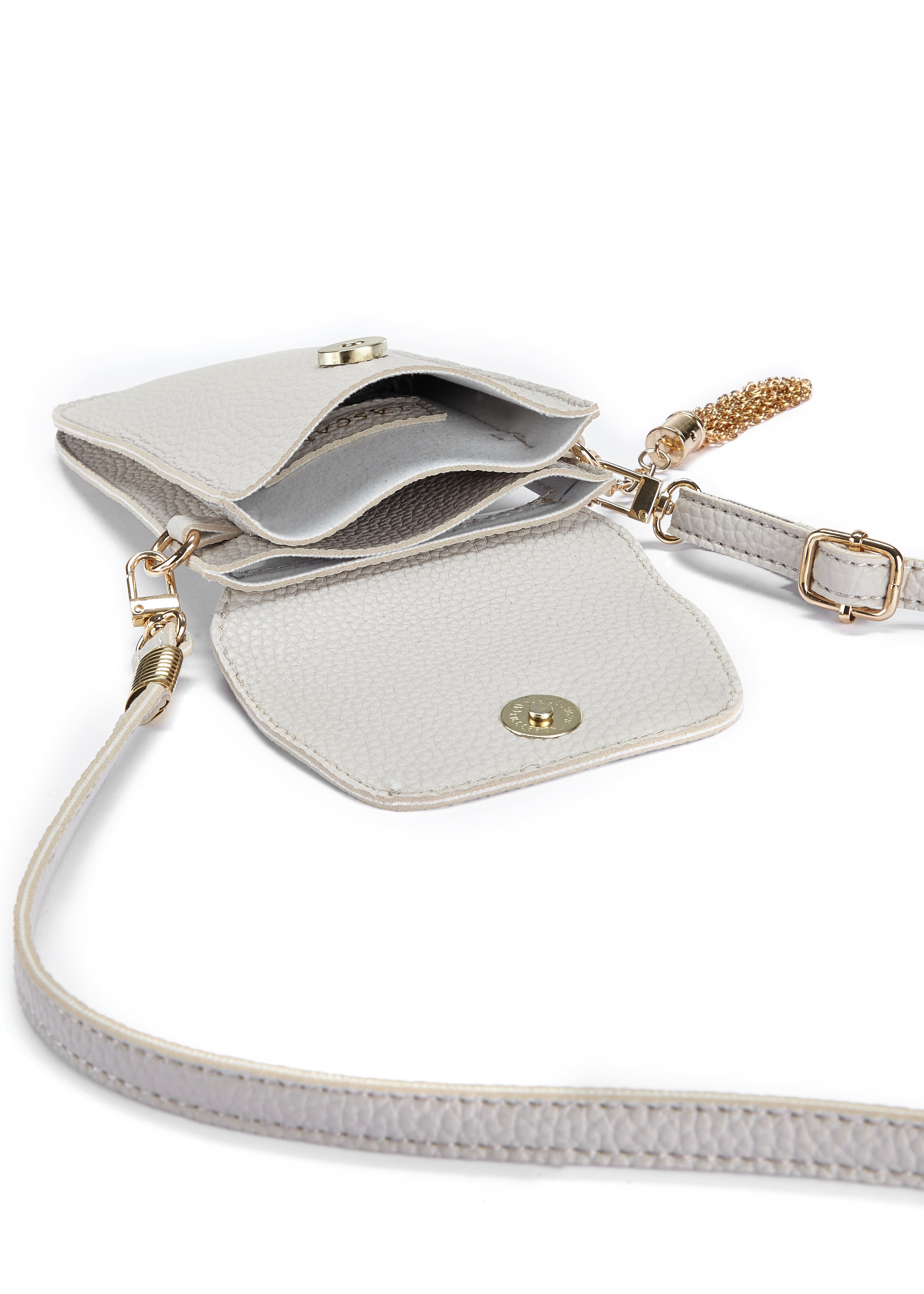 Lascana Schoudertas Gsm-tasje met kijkvenster, minibag, crossbody bag, vegan