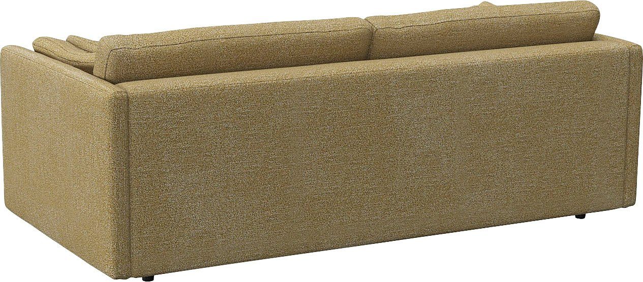 FLEXLUX 3-zitsbank Lovane Zacht en zeer comfortabel, grote zitdiepte op koudschuim, inclusief sierkussen