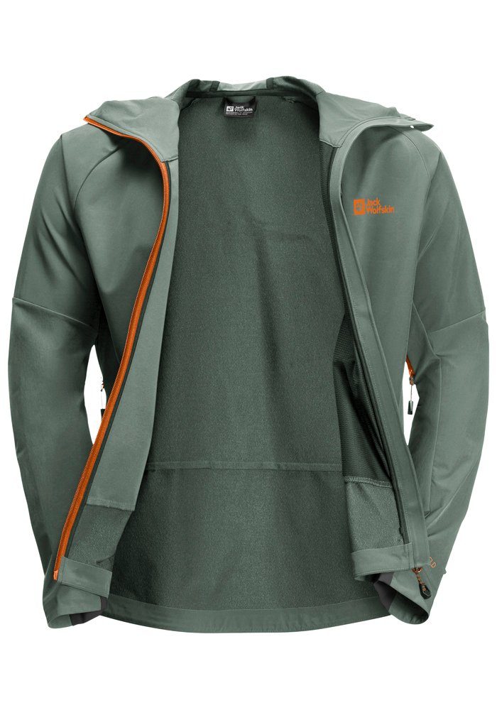 Jack Wolfskin Softshell-jack ALPSPITZE HOODY M