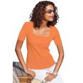 casual looks shirt met korte mouwen shirt (1-delig) oranje