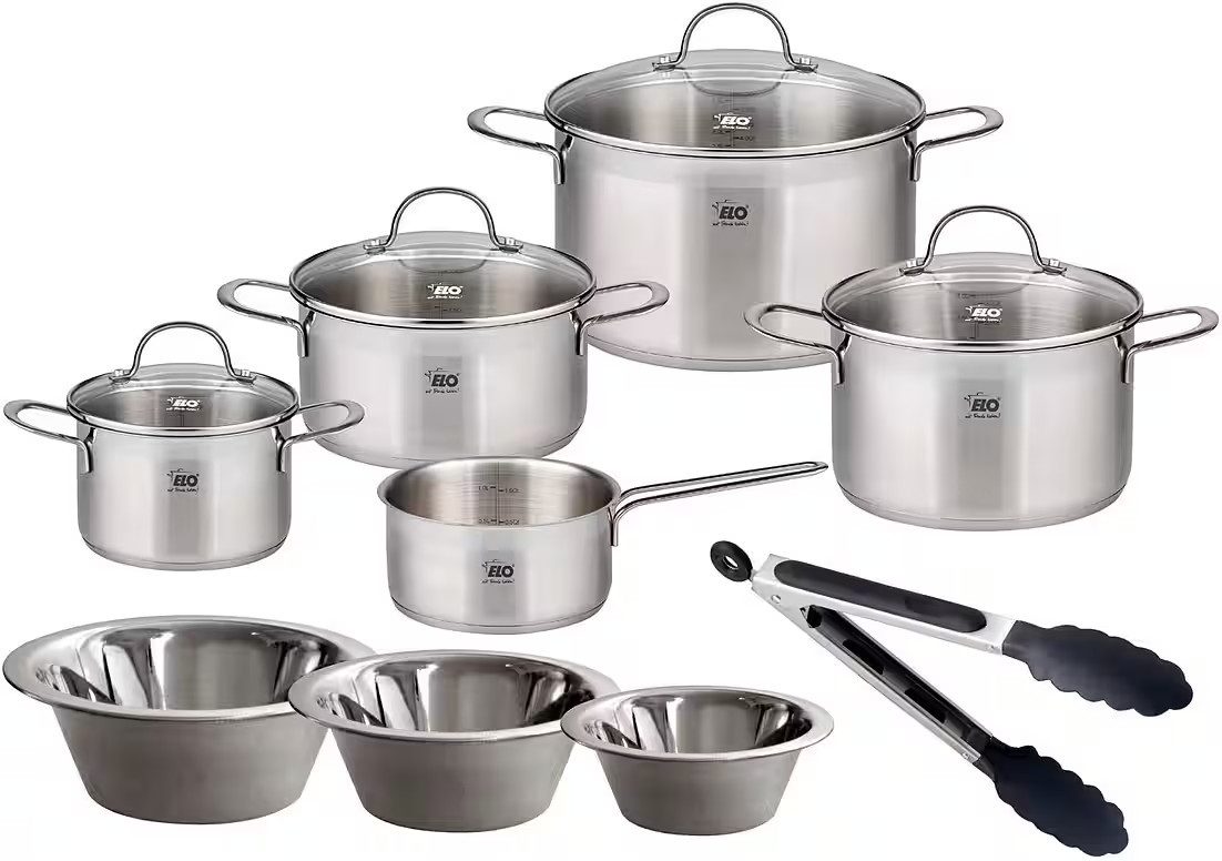 Elo Pannenset Top Collection (set, 13-delig) pannensets zilver