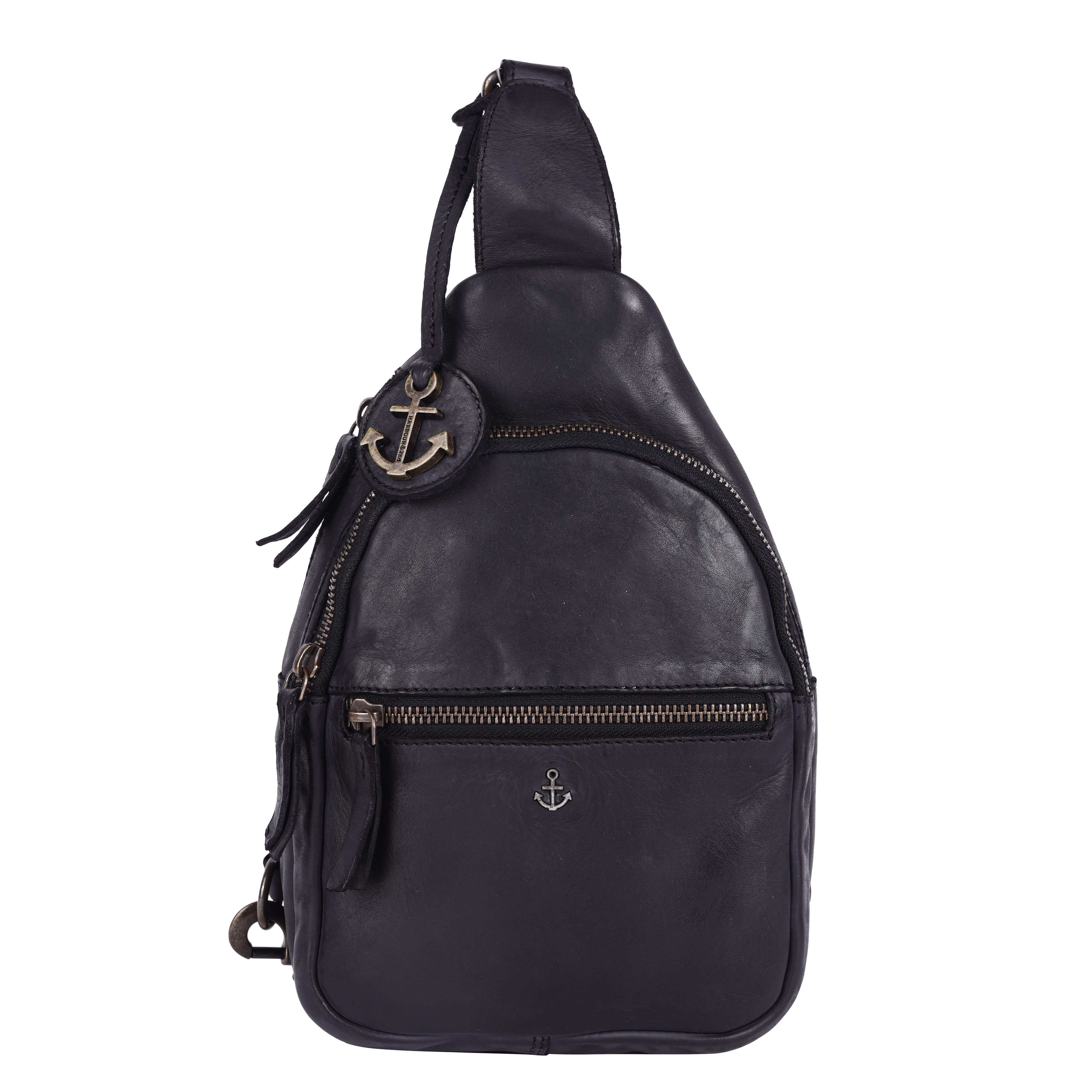 HARBOUR 2nd Schoudertas Amalie Schoudertas tas dames dames schoudertassen maat 26 cm zwart