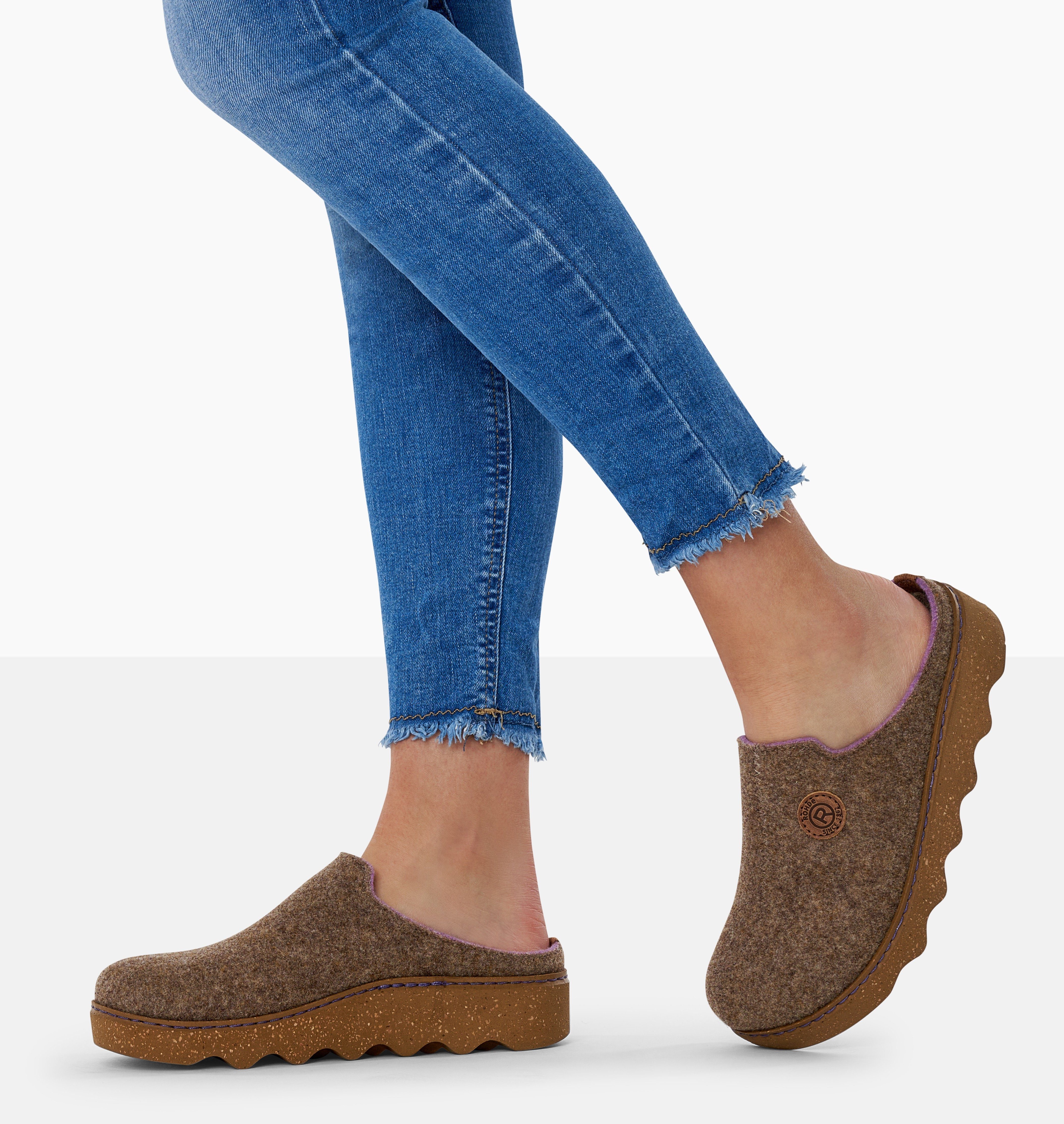 Rohde Pantoffels Foggia pantoffel, slippers, klomp met profielzool