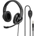 hama headset pc-office-headset "hs-p350", stereo, schwarz zwart