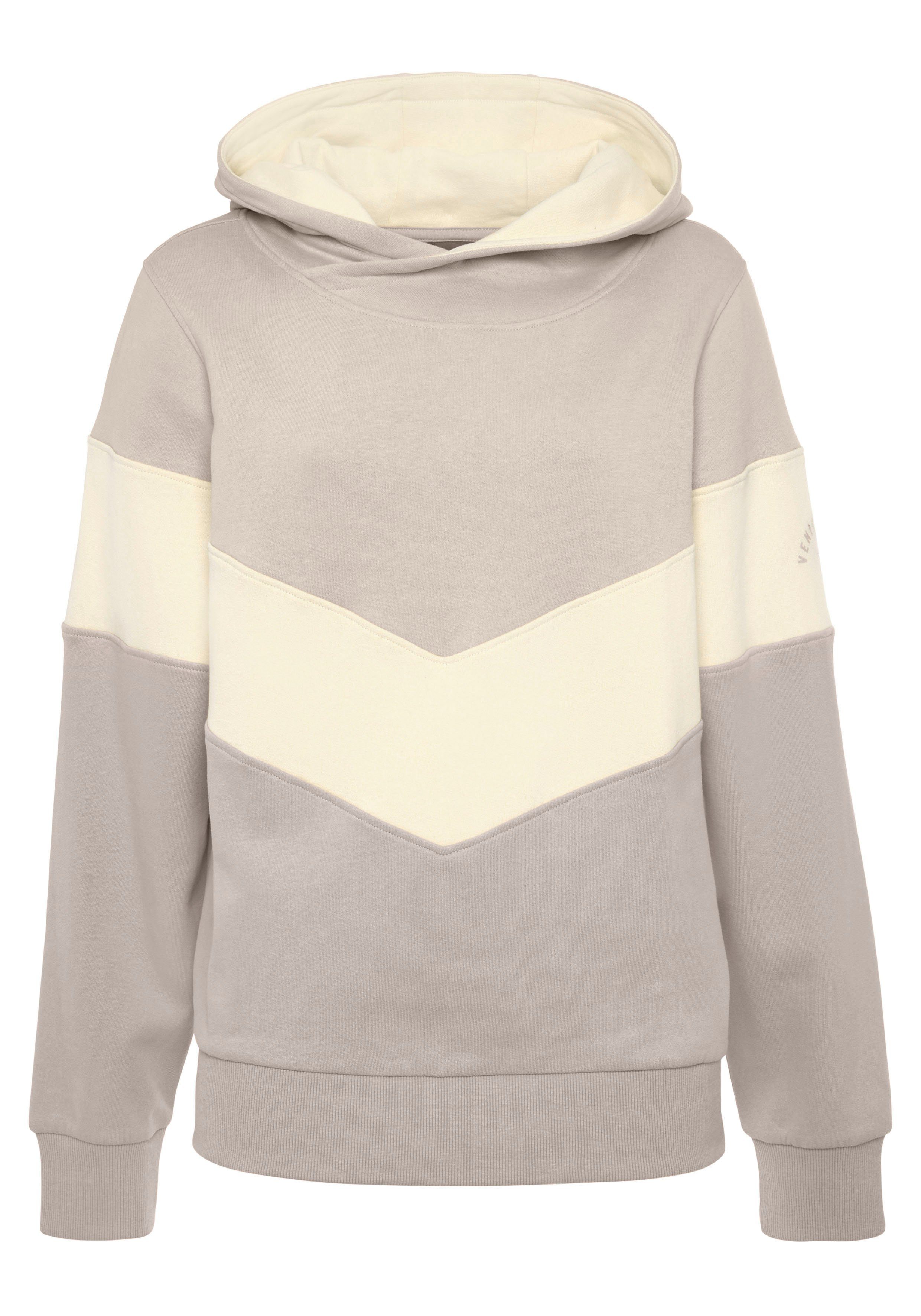 Venice Beach Hoodie met colorblock-look, sportieve hoodie