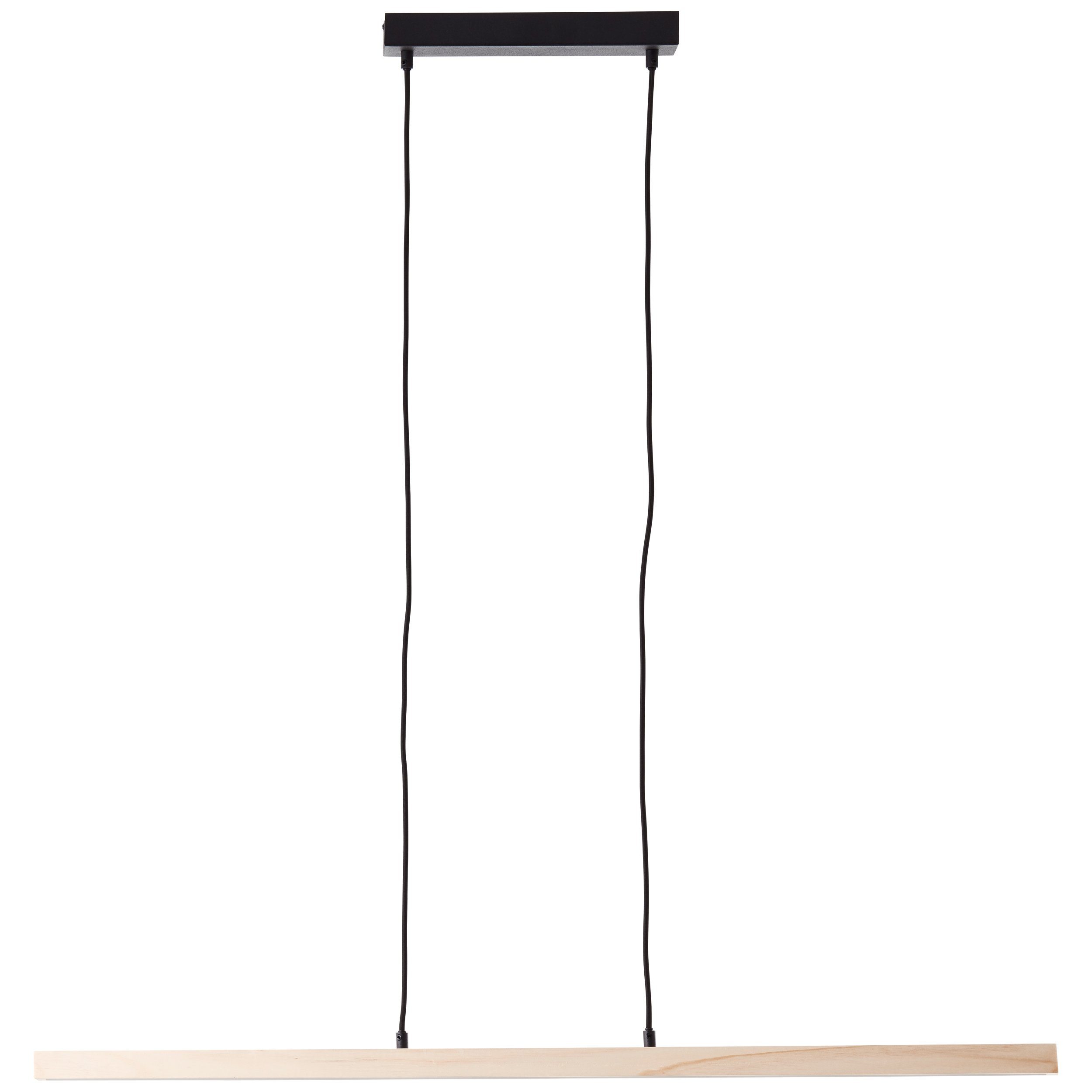 Brilliant Leuchten Led-hanglamp Arion van hout, 150 cm hoogte, 103 cm breedte, 2400 lumen, 3000 k (1 stuk)
