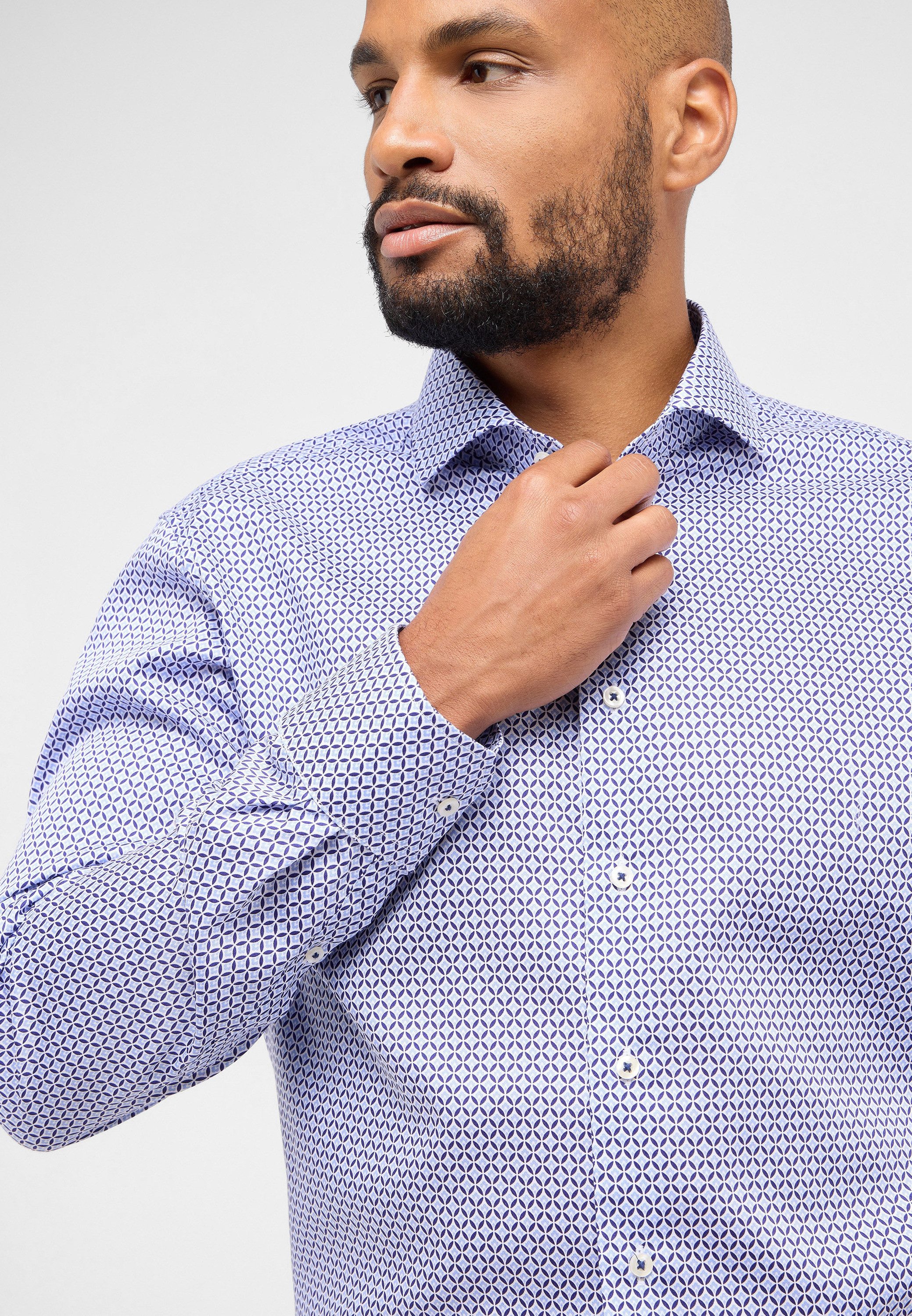 Eterna Overhemd met lange mouwen MODERN FIT NON IRON (strijkvrij)