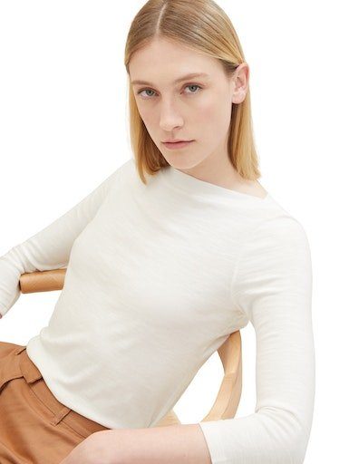 Tom Tailor Shirt met 3/4 mouwen met korte mouwen