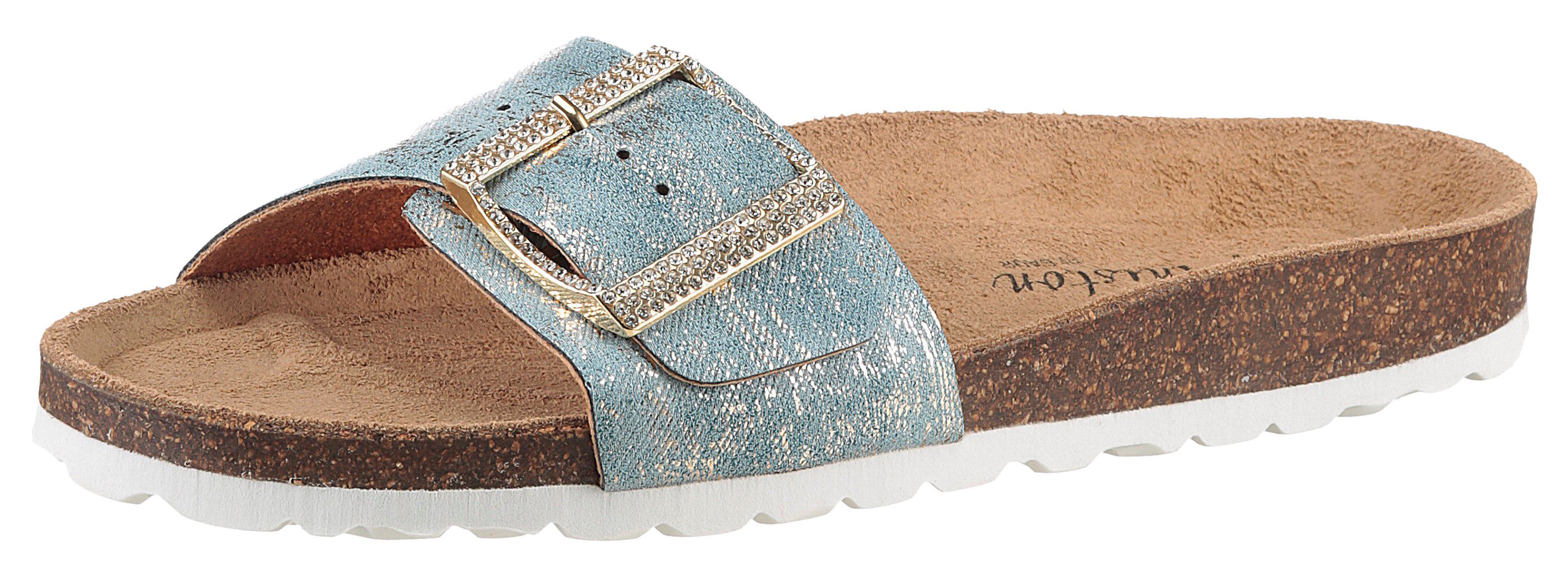 Aniston SHOES Slippers , zomerschoen, strandschoen, glitterstenen - nieuwe collectie