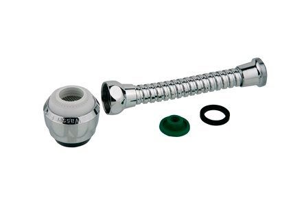 Kirchhoff Wastafeldouche Eco Metalen slang, M22IG, 7,5l/min, aansluitbreedte: 1/2 inch douchekoppen zilver(kleur)