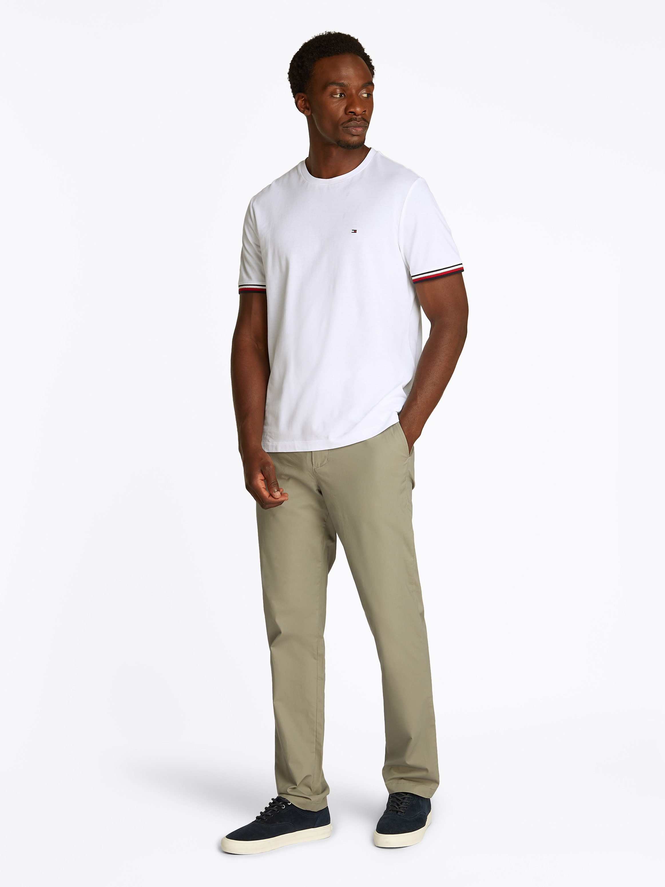 Tommy Hilfiger T-shirt GLOBAL STRIPE CUFF TEE
