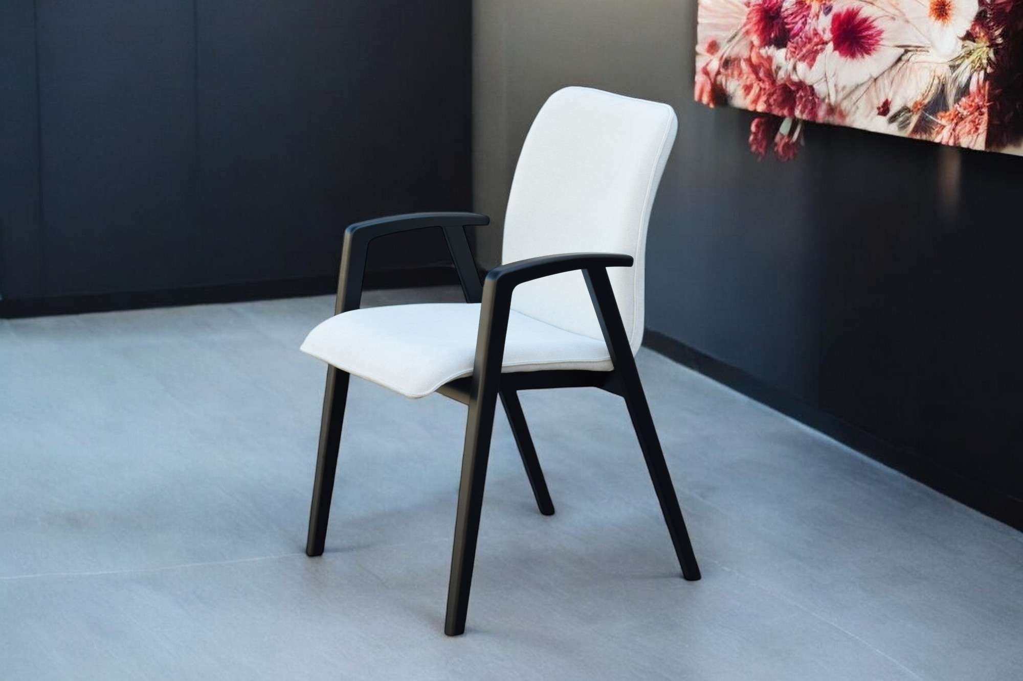 Home affaire Stoel met armleuningen Loreen eetkamerstoel, gestoffeerde stoel, woonstoel, eetstoel met armleuningen (set, 2 stuks)