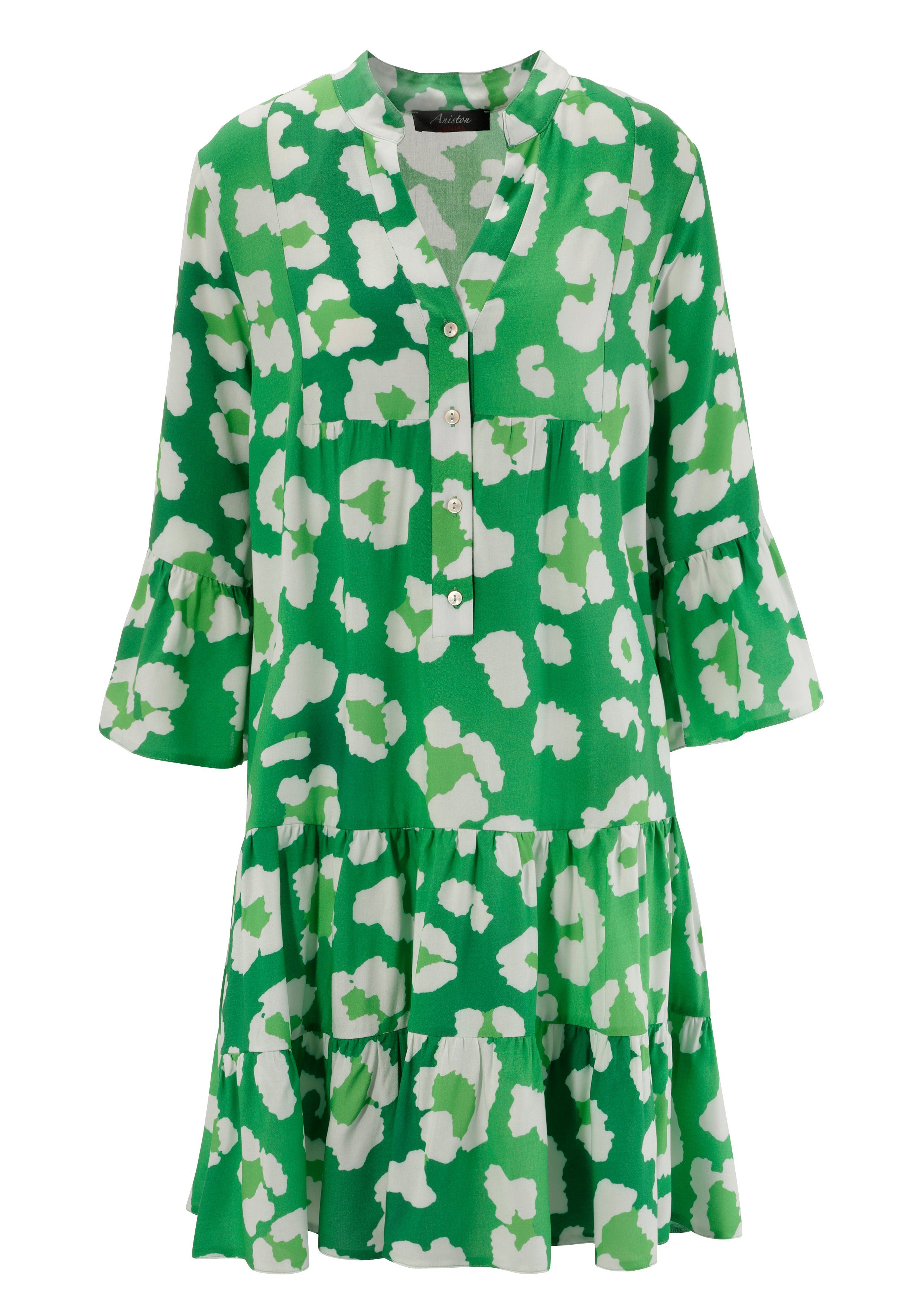 Aniston CASUAL Tuniekjurk met kleurrijke grafische bloemen bedrukt