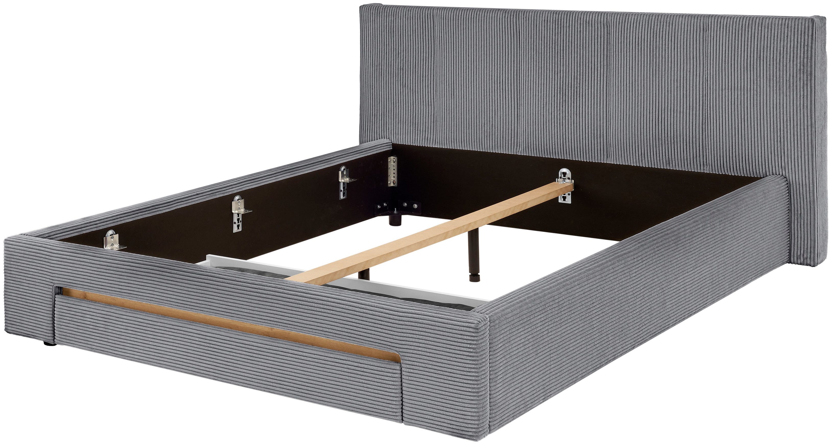 INOSIGN Gestoffeerd bed CiTY/GiRON, bedframe met bedlade, gestoffeerd opbergbed met hondenbed of opberglade, bekleding van corduroy of linnenlook