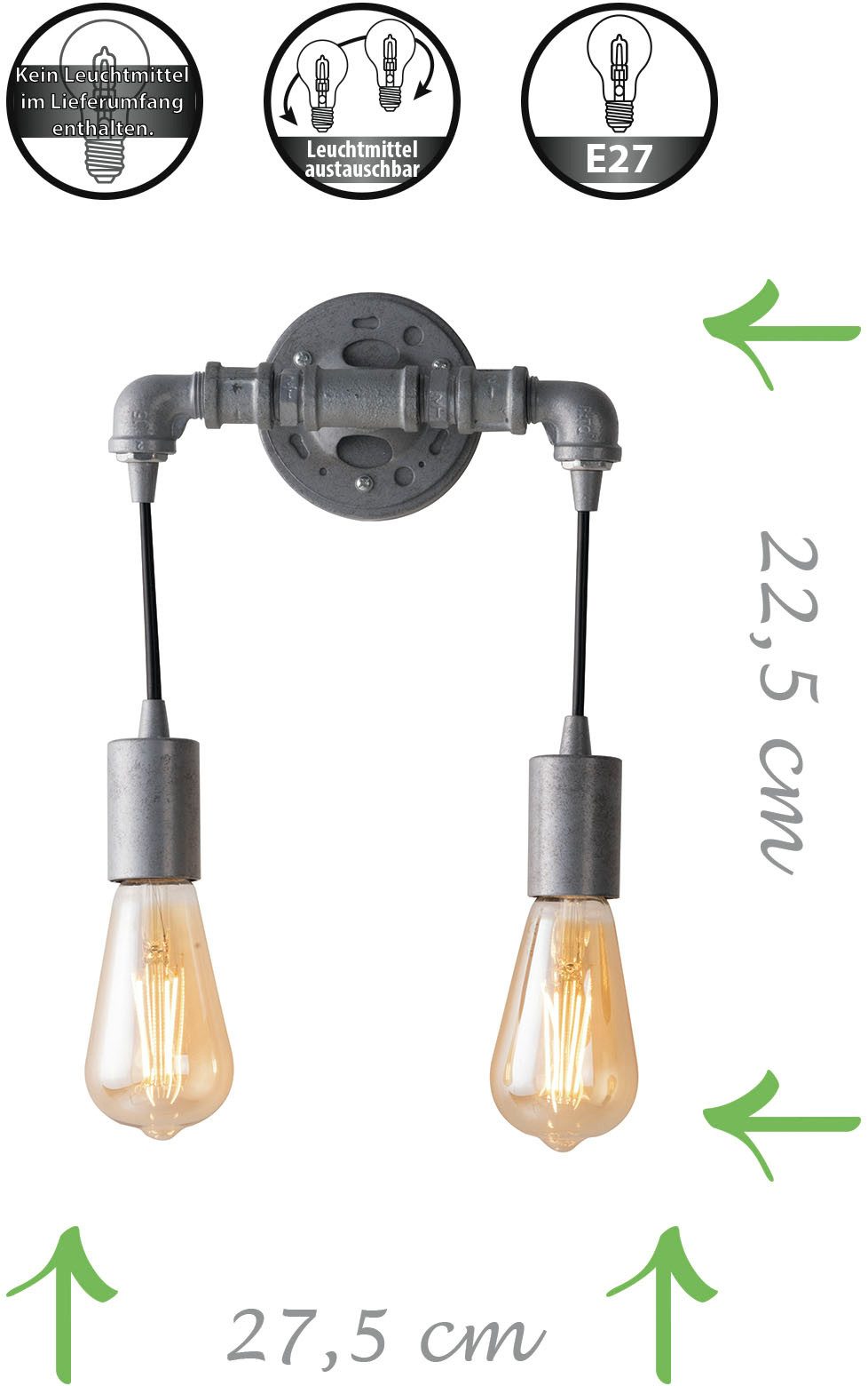 ECO-LIGHT Wandlamp AMARCORD (1 stuk)