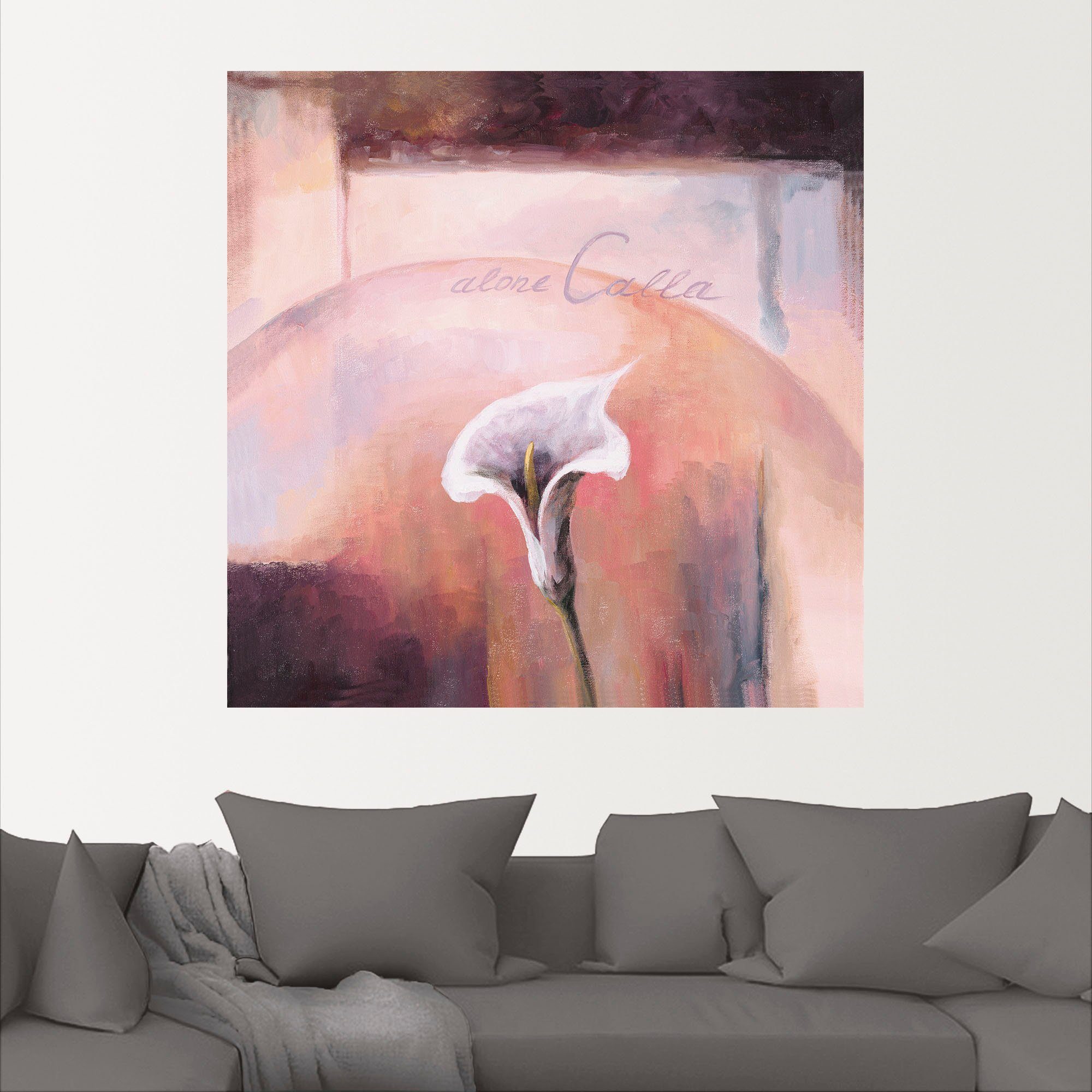 Artland Artprint Calla als artprint van aluminium, artprint op linnen, muursticker of poster in verschillende maten