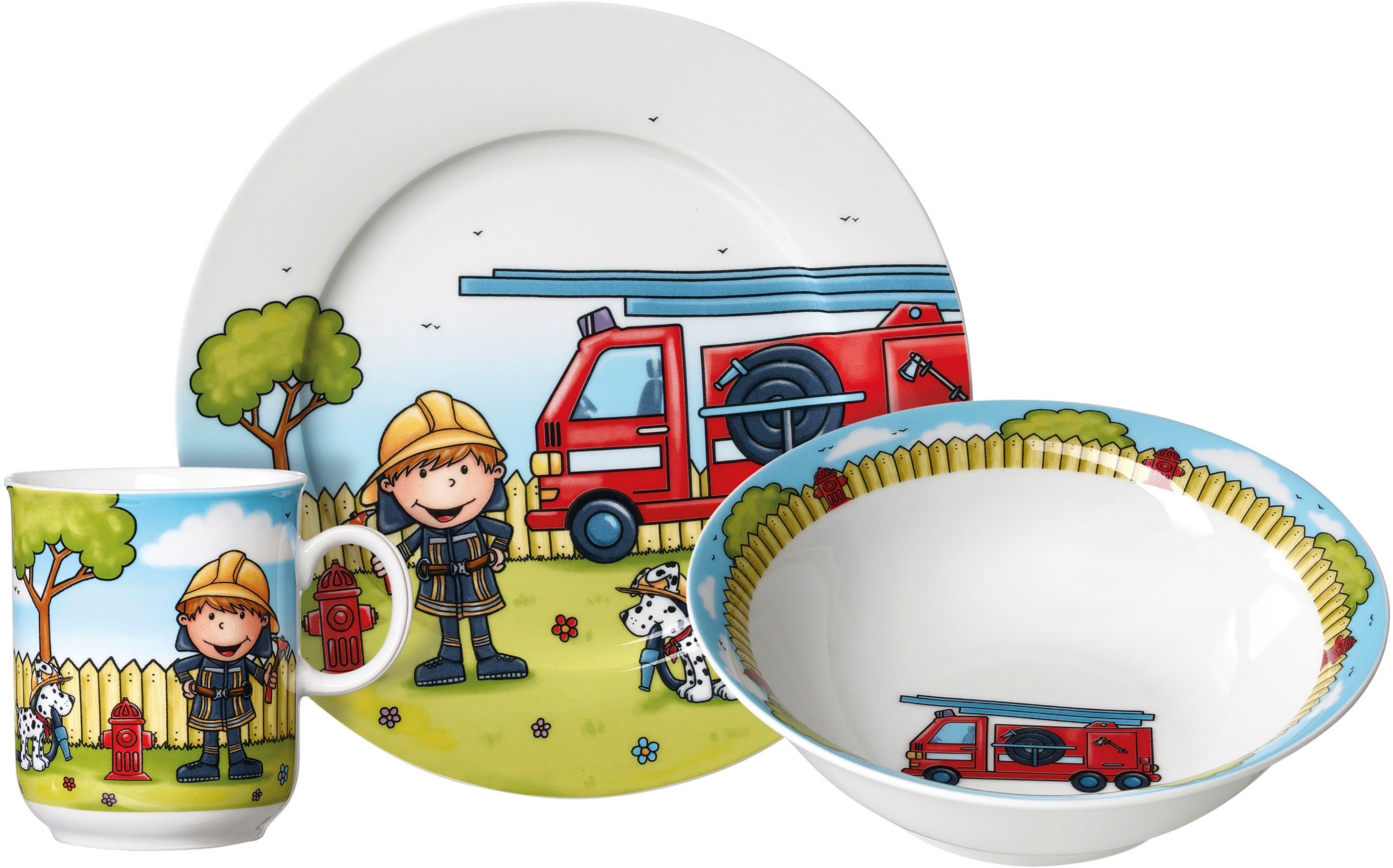 Ritzenhoff & Breker Kinderservies-set Brandweerman Bernie (set, 3-delig)