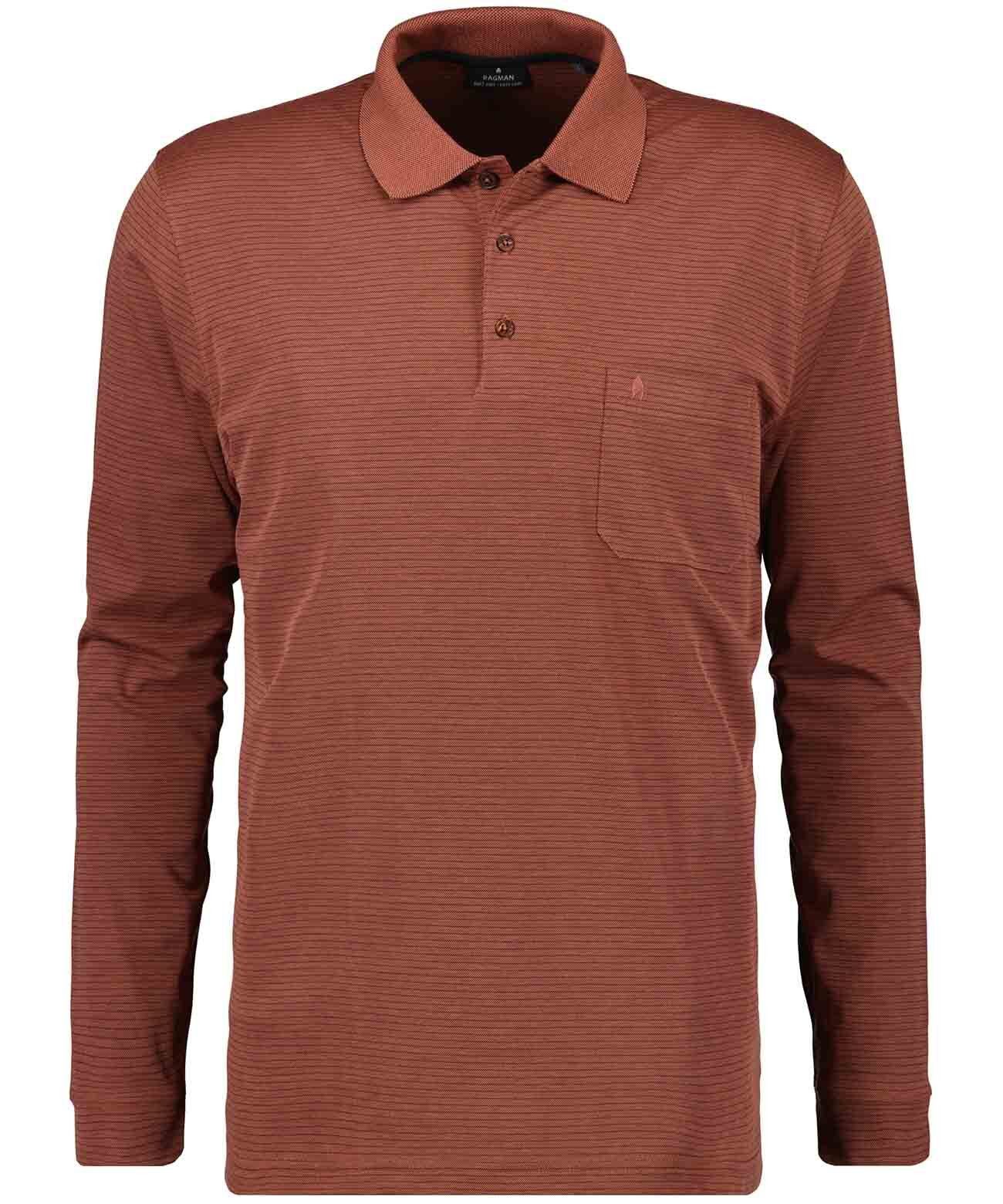 RAGMAN Poloshirt heren t-shirts maat XXL oranje
