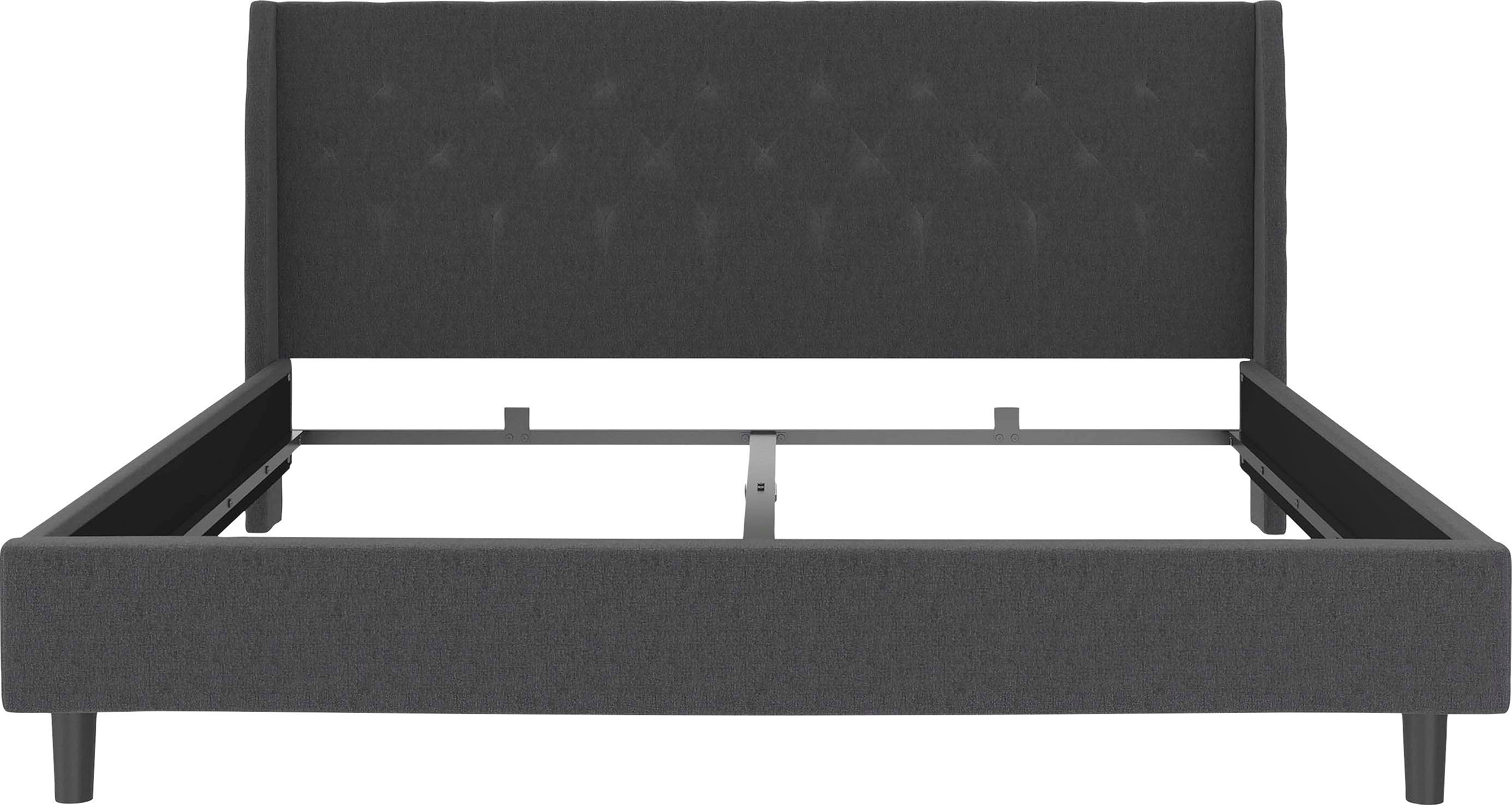 Home affaire Gestoffeerd bed Kempton met ruitencapitonnage, zacht verdikt, ligoppervlak 140x200 of 180x200 cm (1-delig)