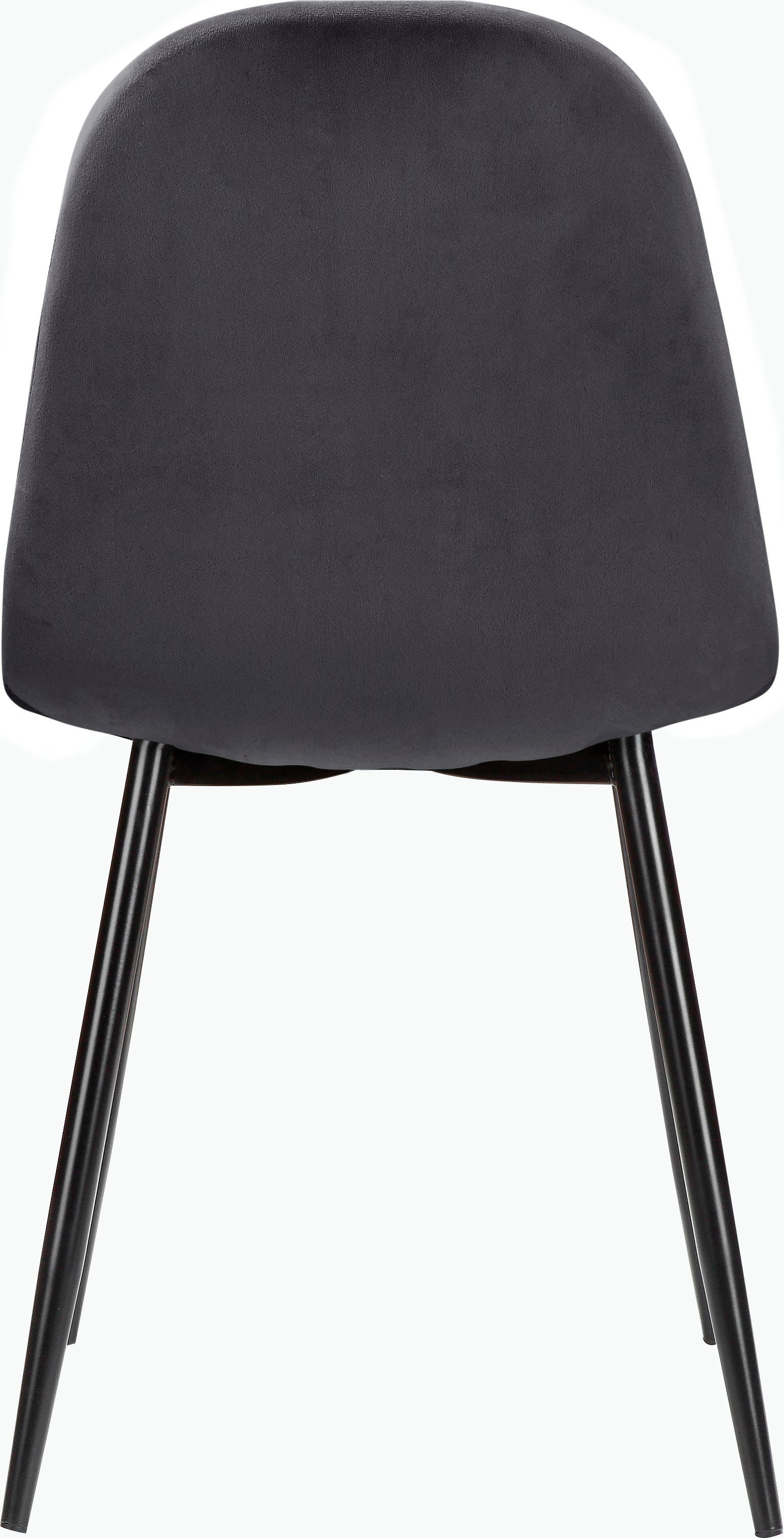 Leonique Eethoek Eadwine, TOPSELLER! Tafel plus 4 stoelen, zitgroep bestaande uit eettafel 160 cm en 4 eetkamerstoelen, gestoffeerde stoelen (set, 5-delig)