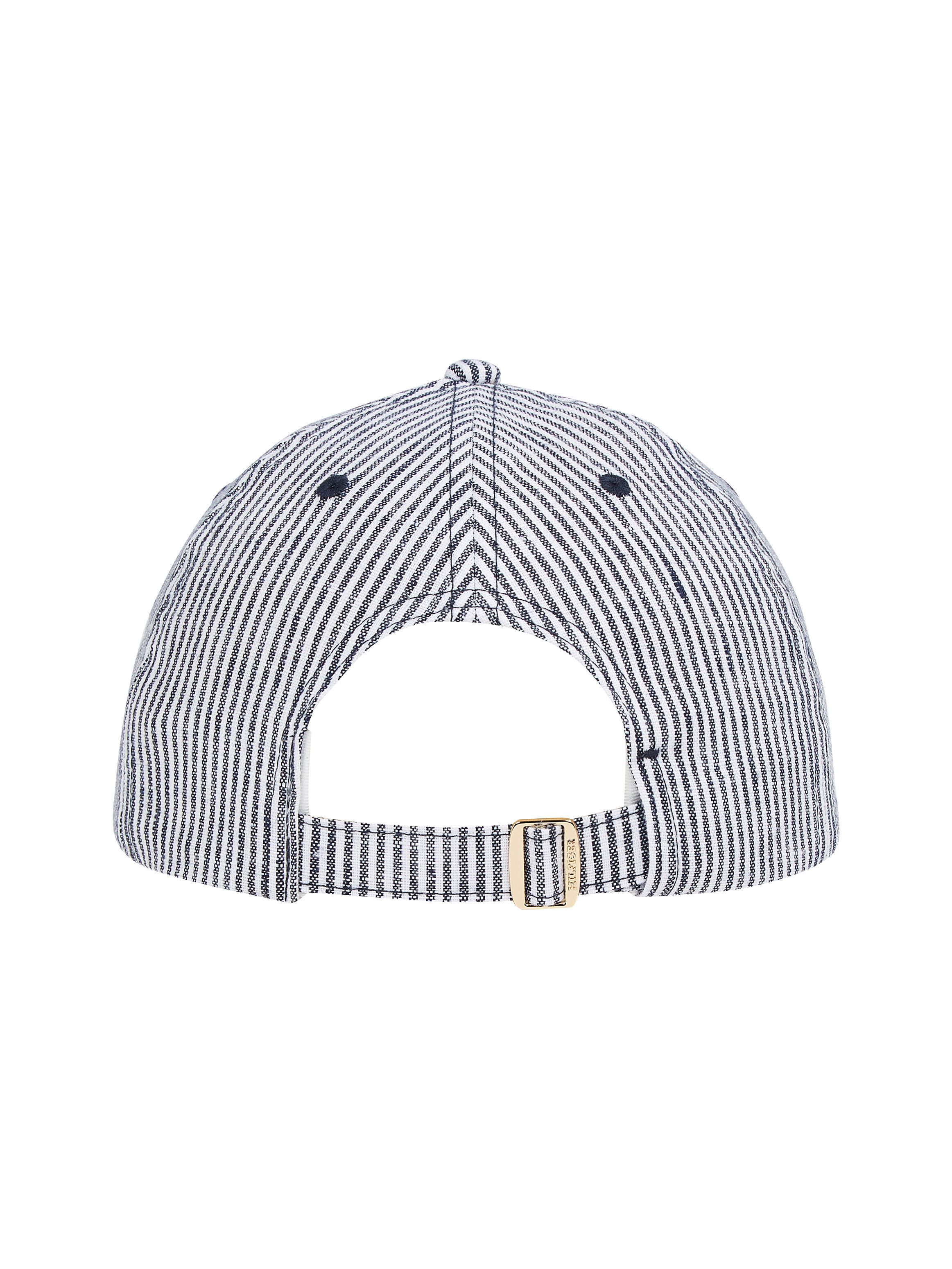Tommy Hilfiger Baseball pet TH PREMIUM BEACH CAP Merklogo-embleem van metaal, flexibel verstelbaar UNISEX
