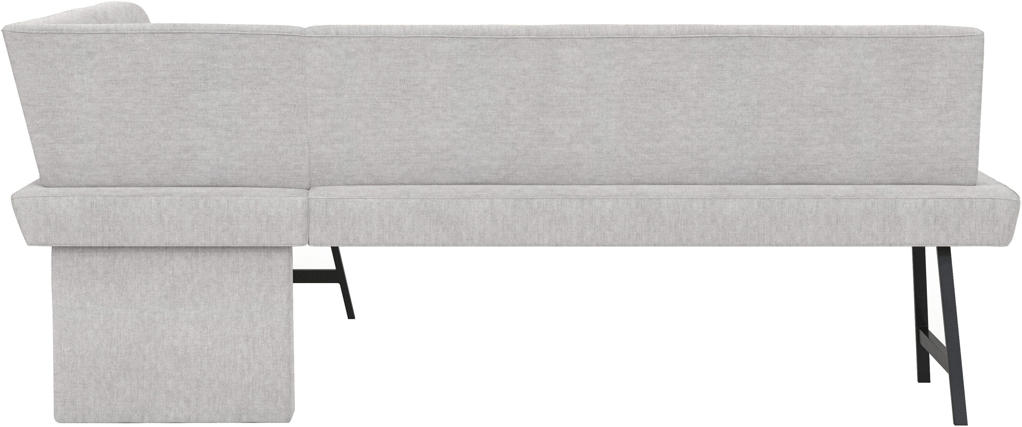 Home affaire Eethoek Sava Hoekbank met nosagvering in de zitting, massief eiken tafel (set, 4-delig)