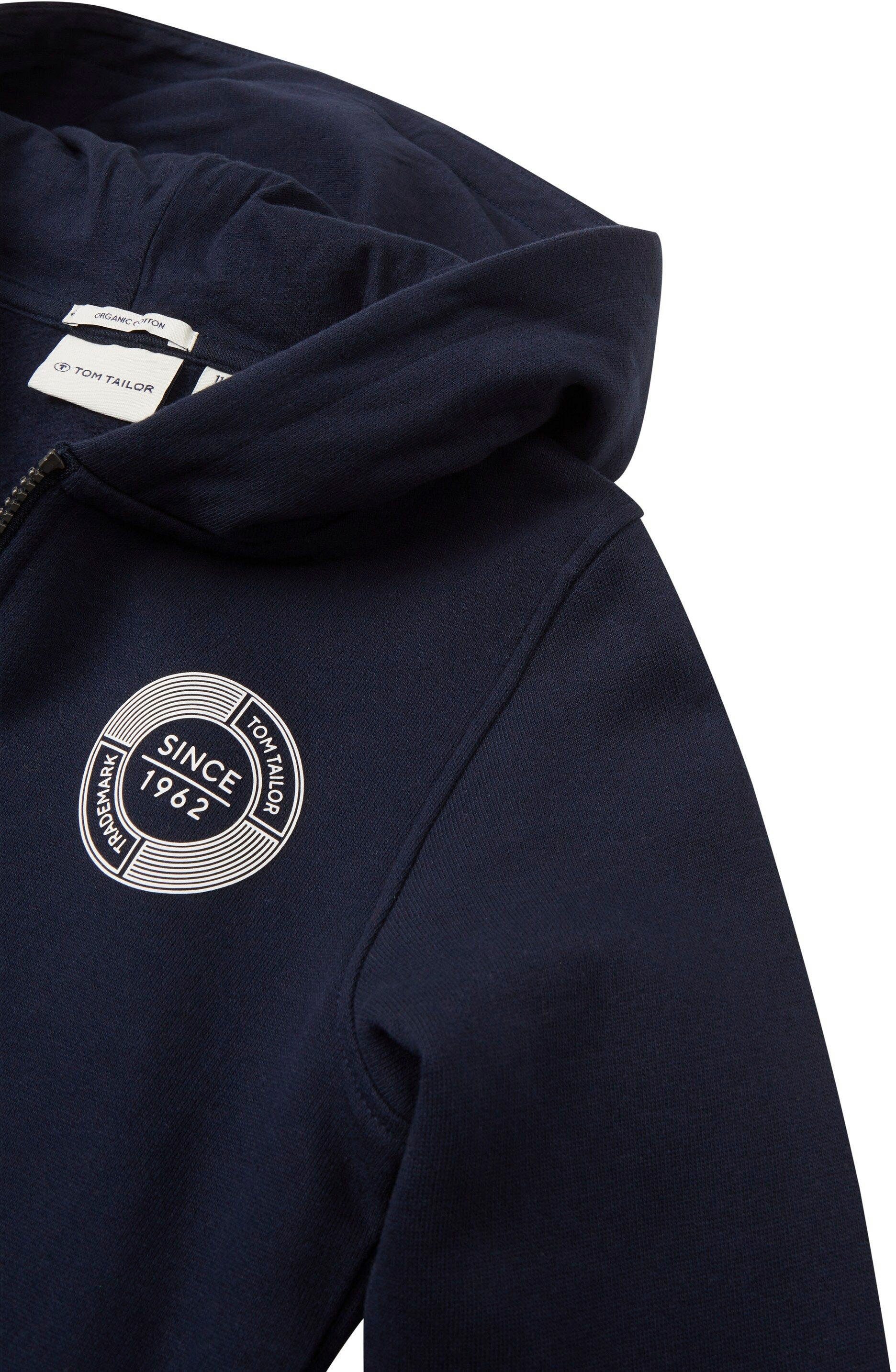 Tom Tailor Sweatvest met een capuchon