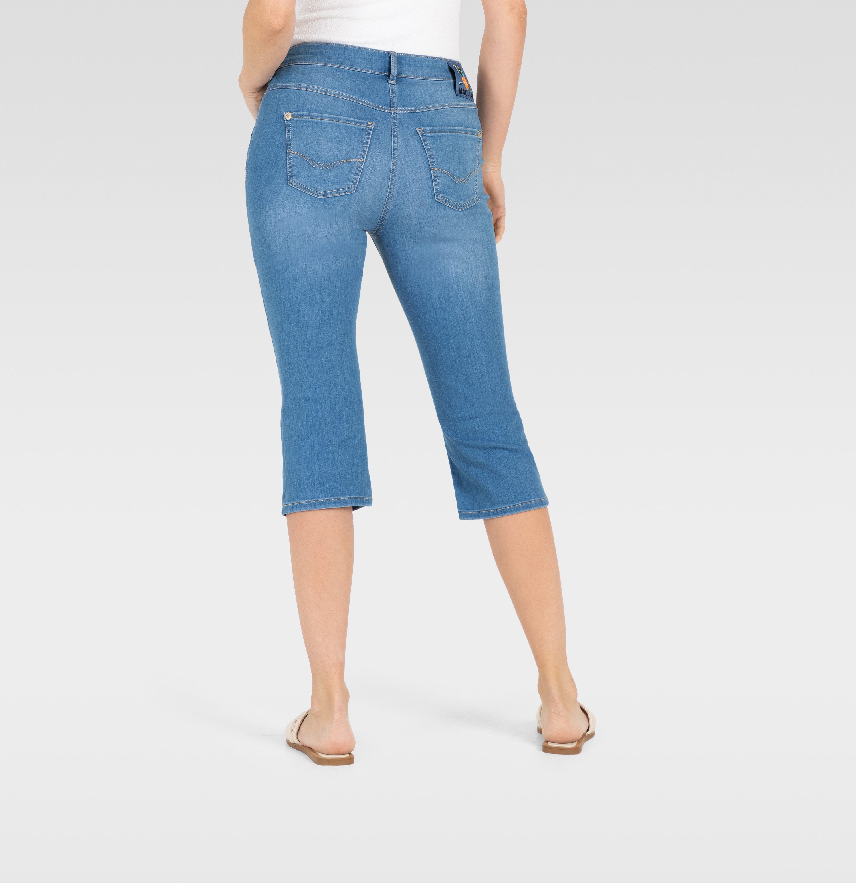MAC Capri jeans Dream-Sum Comfortabele pasvorm met omrolbare zoom