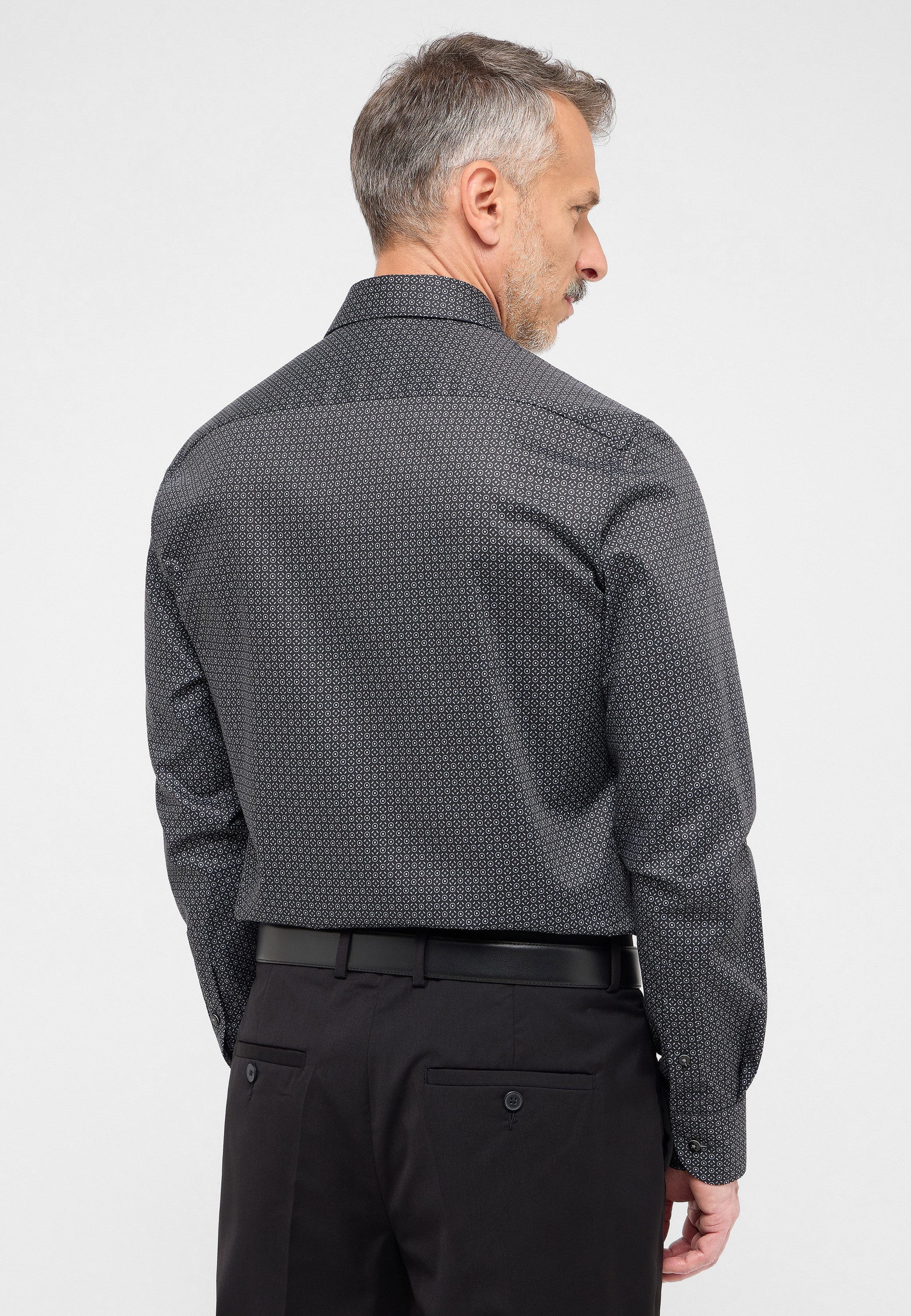 Eterna Overhemd met lange mouwen Slim fit NON IRON (strijkvrij)
