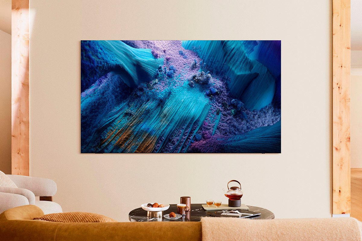 Samsung QLED-TV GQ85QN990FT QLED Mini LED-televisie, 8k ai upscaling pro & glare free, draadloze one connect box, art store