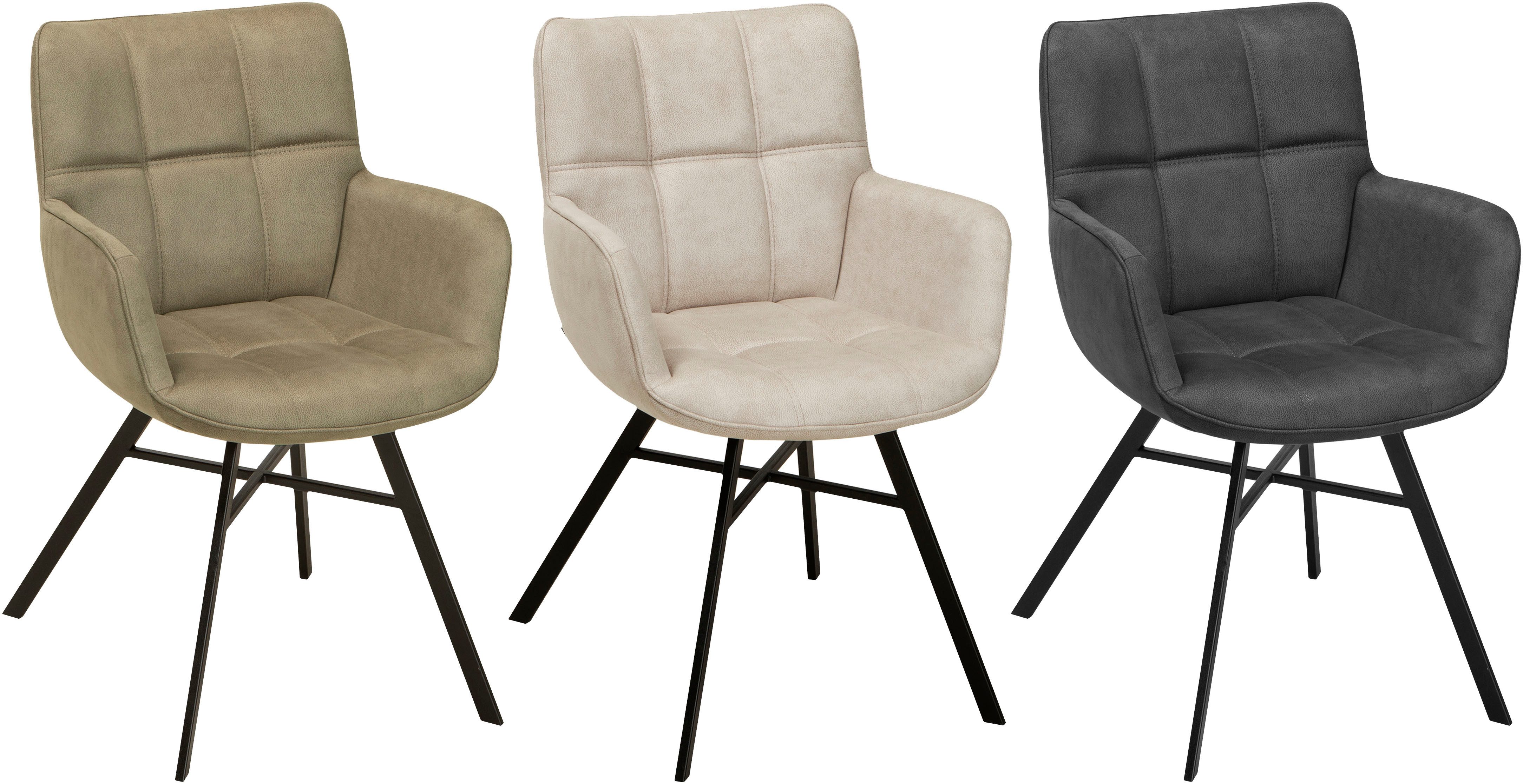 OMG Design Stoel met armleuningen Marcon Eetkamerstoel, onderhoudsvriendelijke bekleding