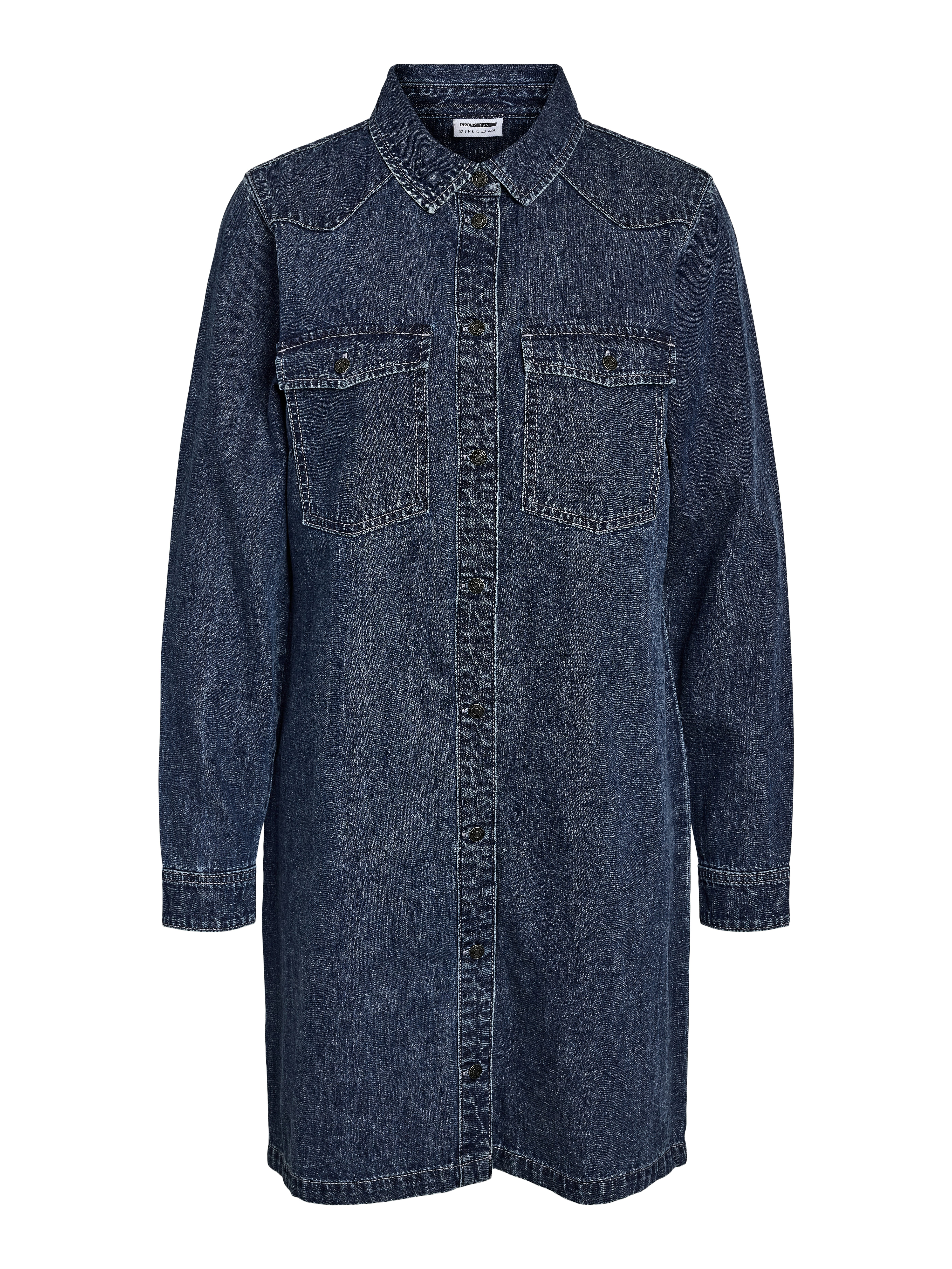 Noisy may Jeans jurk NMNEW SIGNE L/S DENIM DRESS VI002MB LX