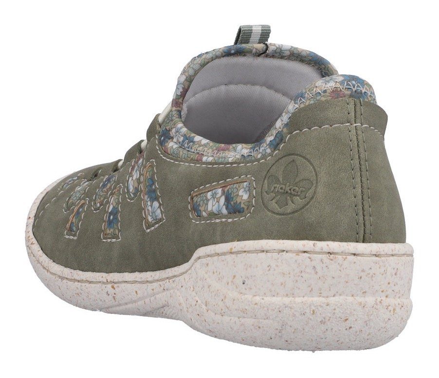 Rieker Slip-on sneakers Slipper, instapschoen, vrijetijdsschoen met bloemenprint