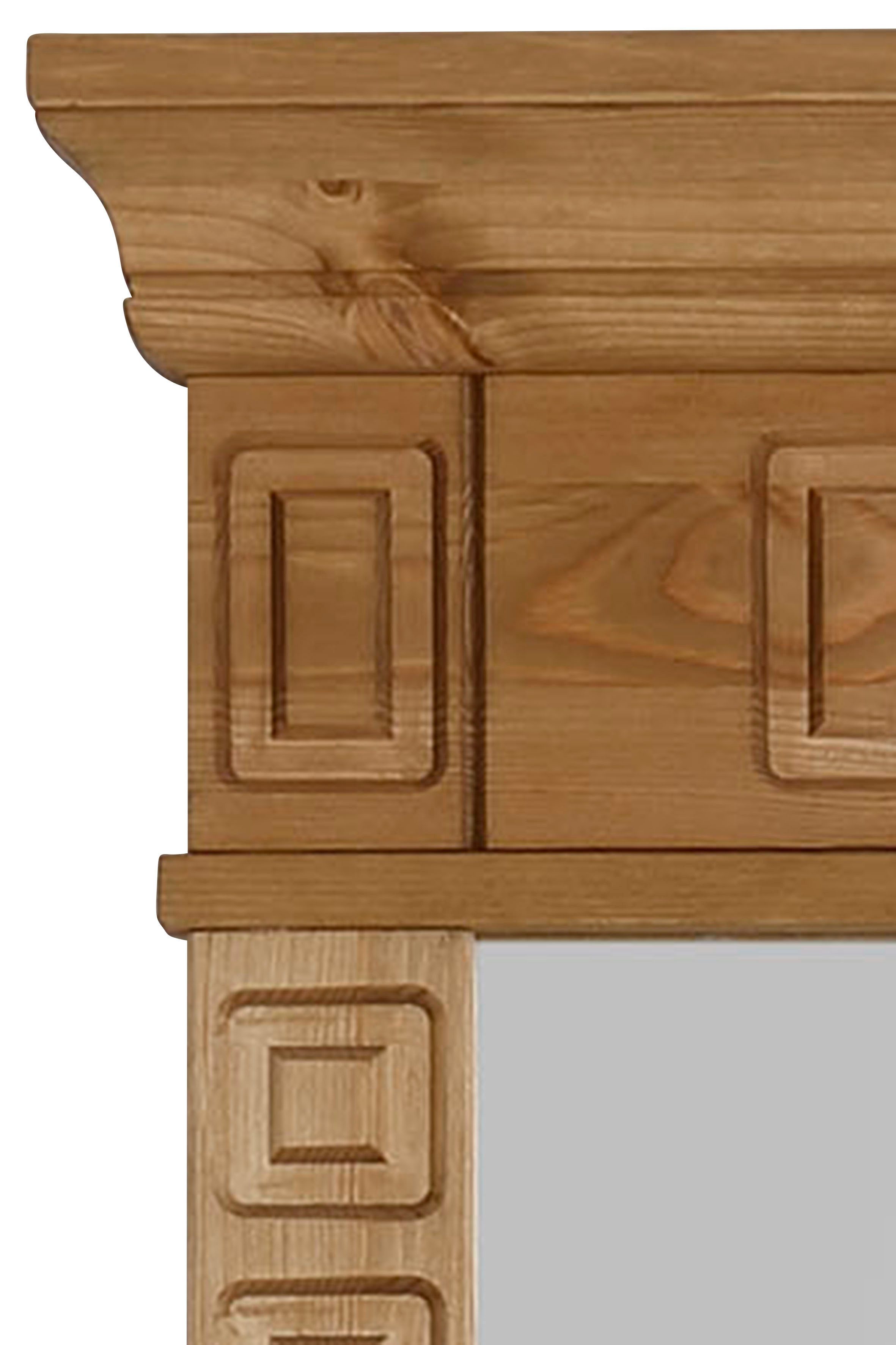 Home affaire Spiegel Vinales Wandspiegel, breedte 66 cm, frame van massief grenenhout