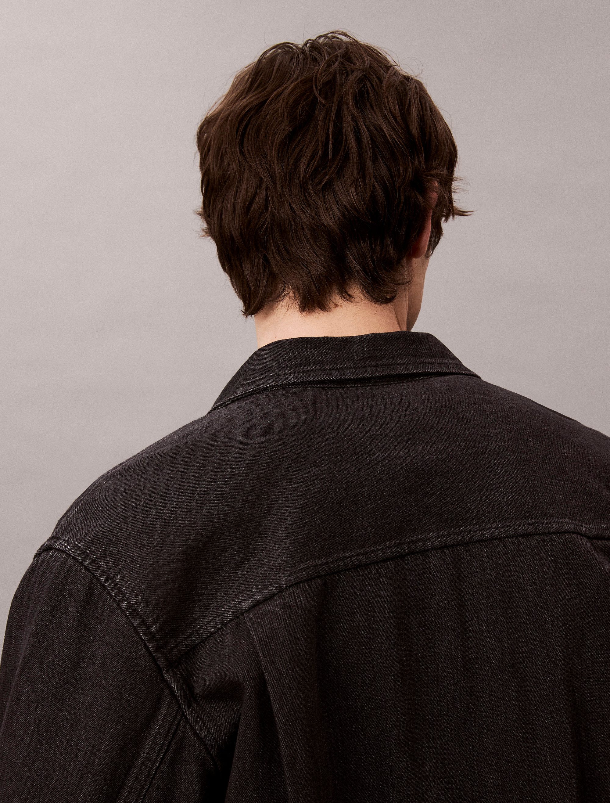 Calvin Klein Overhemd met lange mouwen CLASSIC 205 BLACK OVERSHIRT