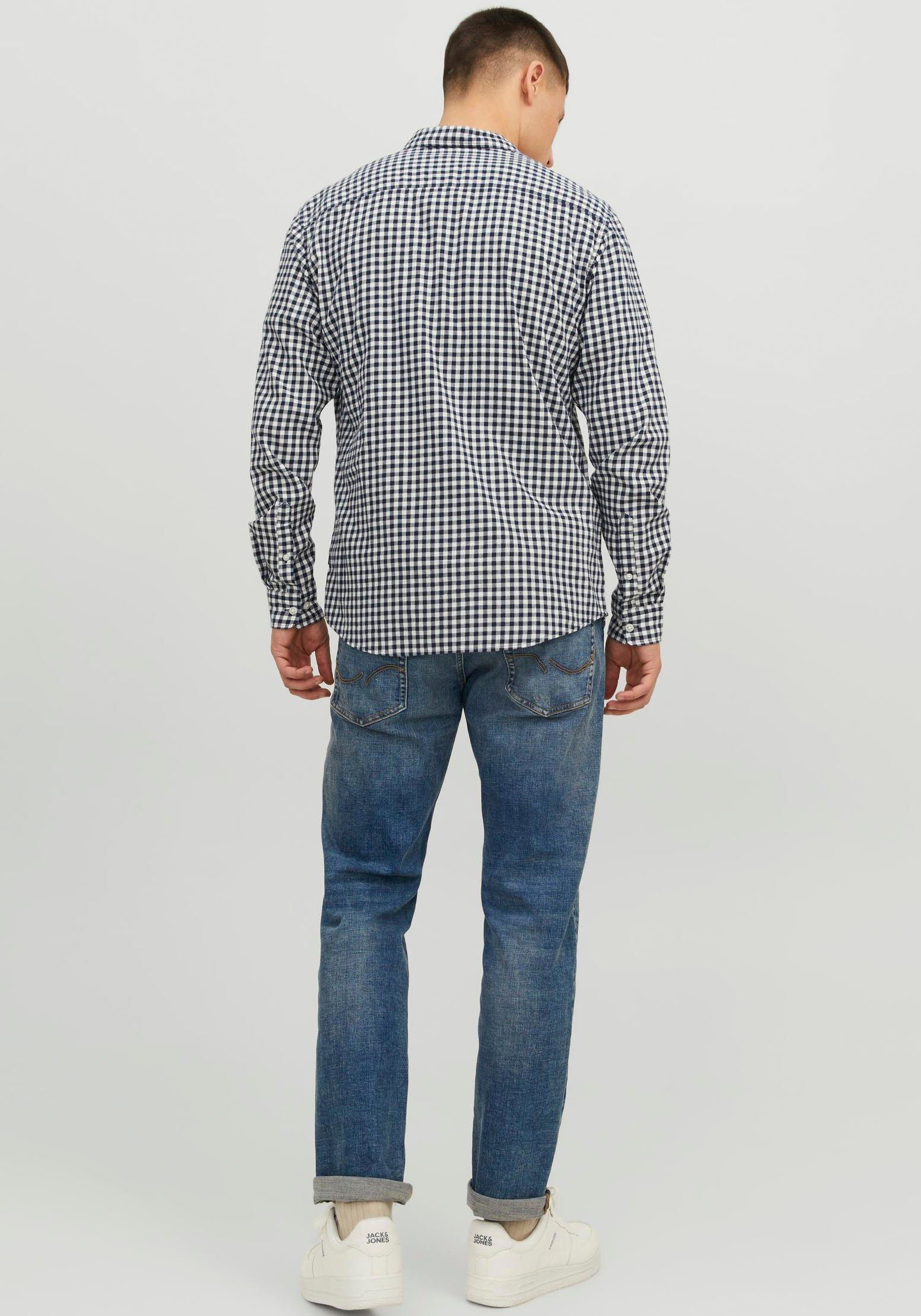 Jack & Jones Overhemd met lange mouwen JJEGINGHAM TWILL SHIRT L/S NOOS