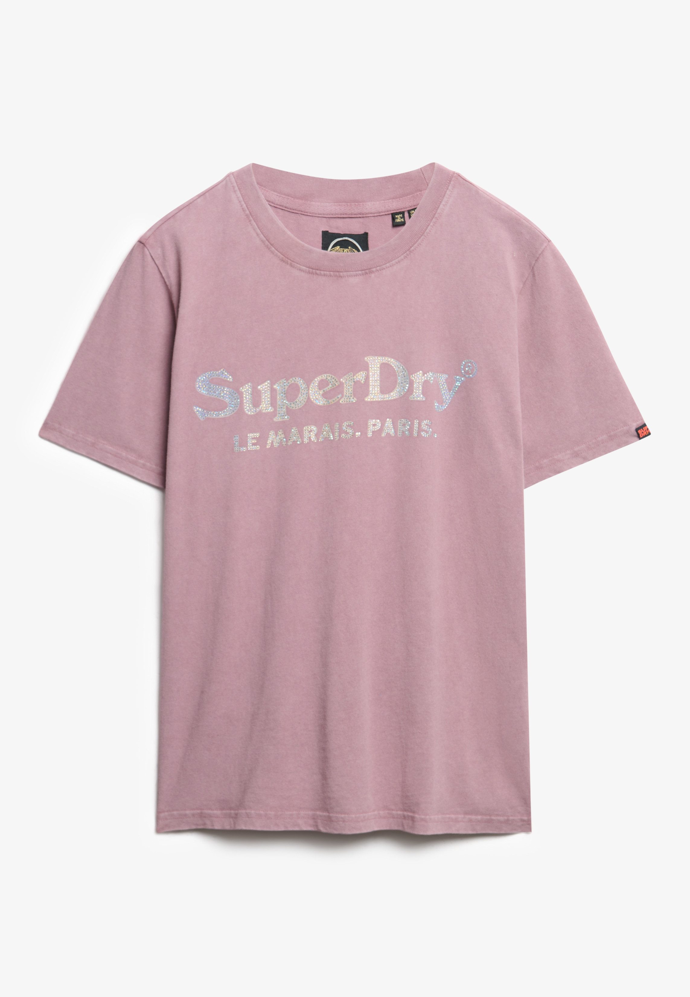Superdry Shirt met korte mouwen VENUE METALLIC RELAXED TEE